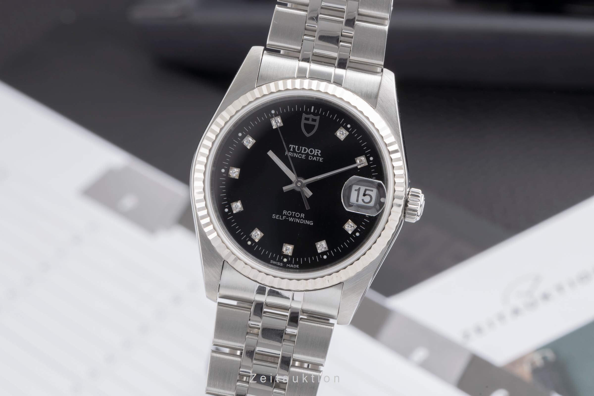 Tudor Prince Date acero / oro blanco automático reloj para caballeros 74034  [2501237]