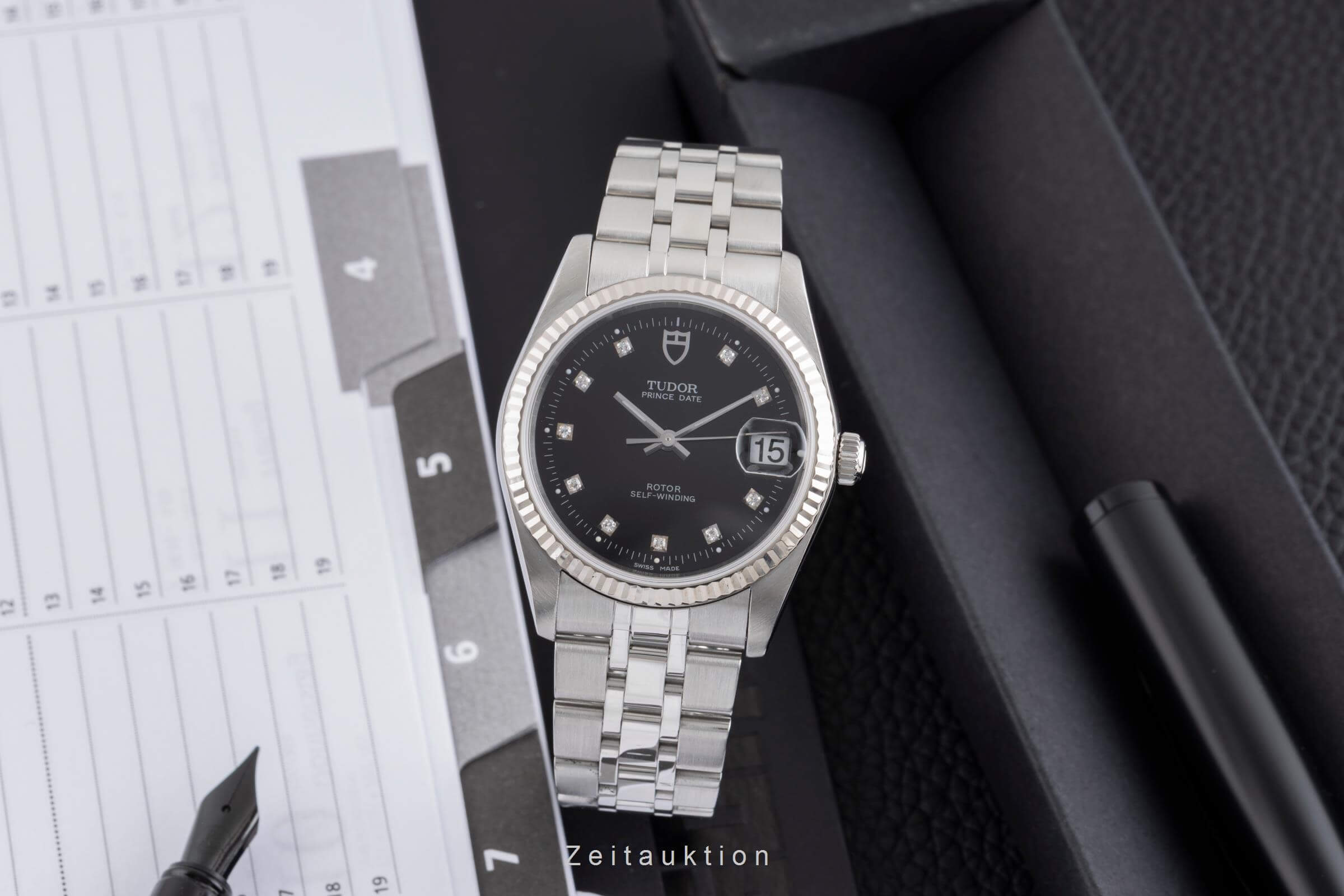 Tudor Prince Date acero / oro blanco automático reloj para caballeros 74034  [2501237]