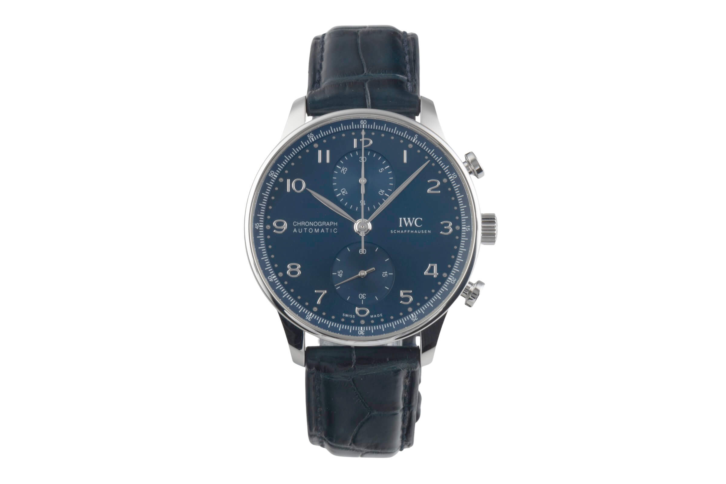 IWC Portugieser cronografo acciaio automatismo orologio da uomo IW371606 LP: 9100EUR  [2501242]