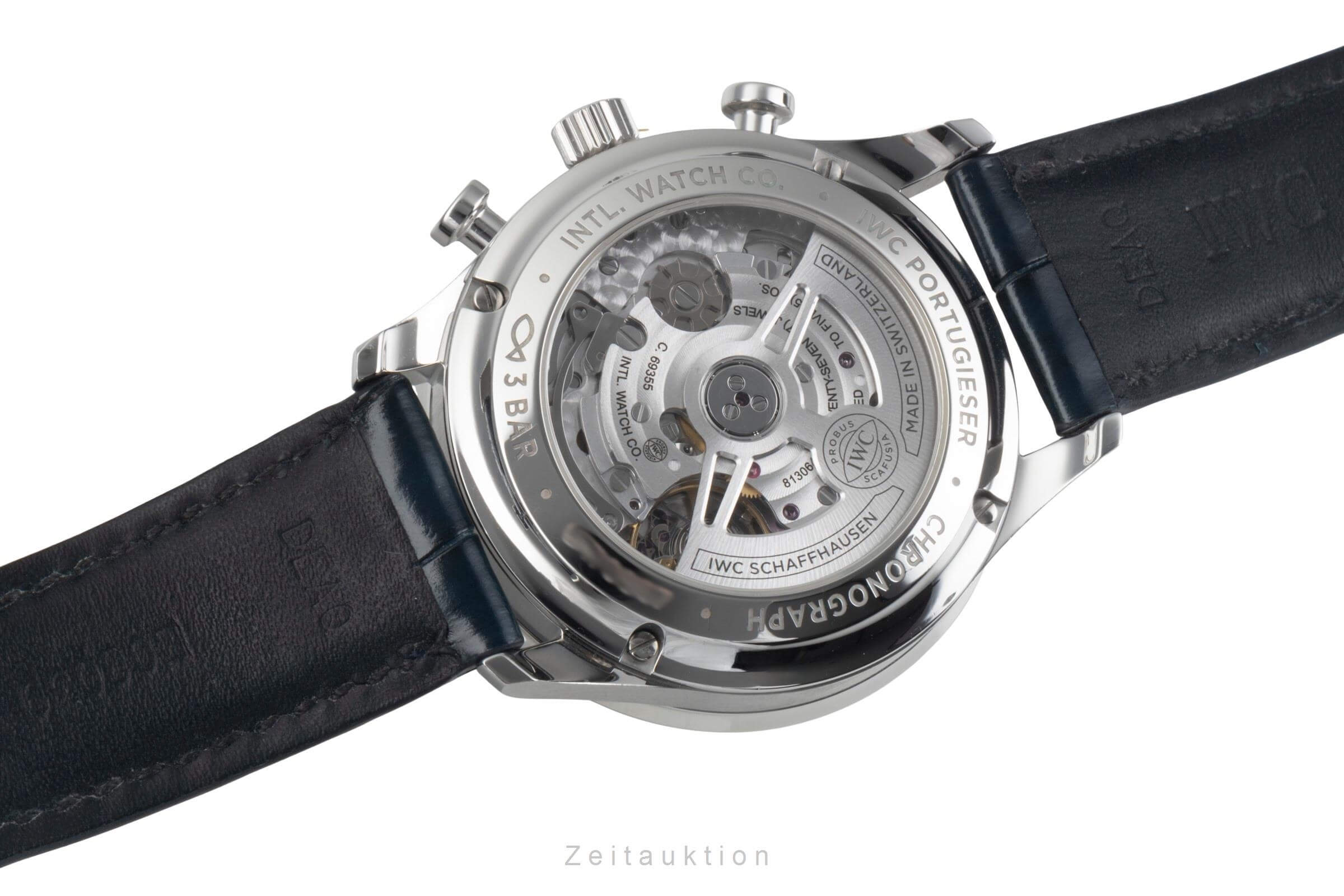 IWC Portugieser cronografo acciaio automatismo orologio da uomo IW371606 LP: 9100EUR  [2501242]