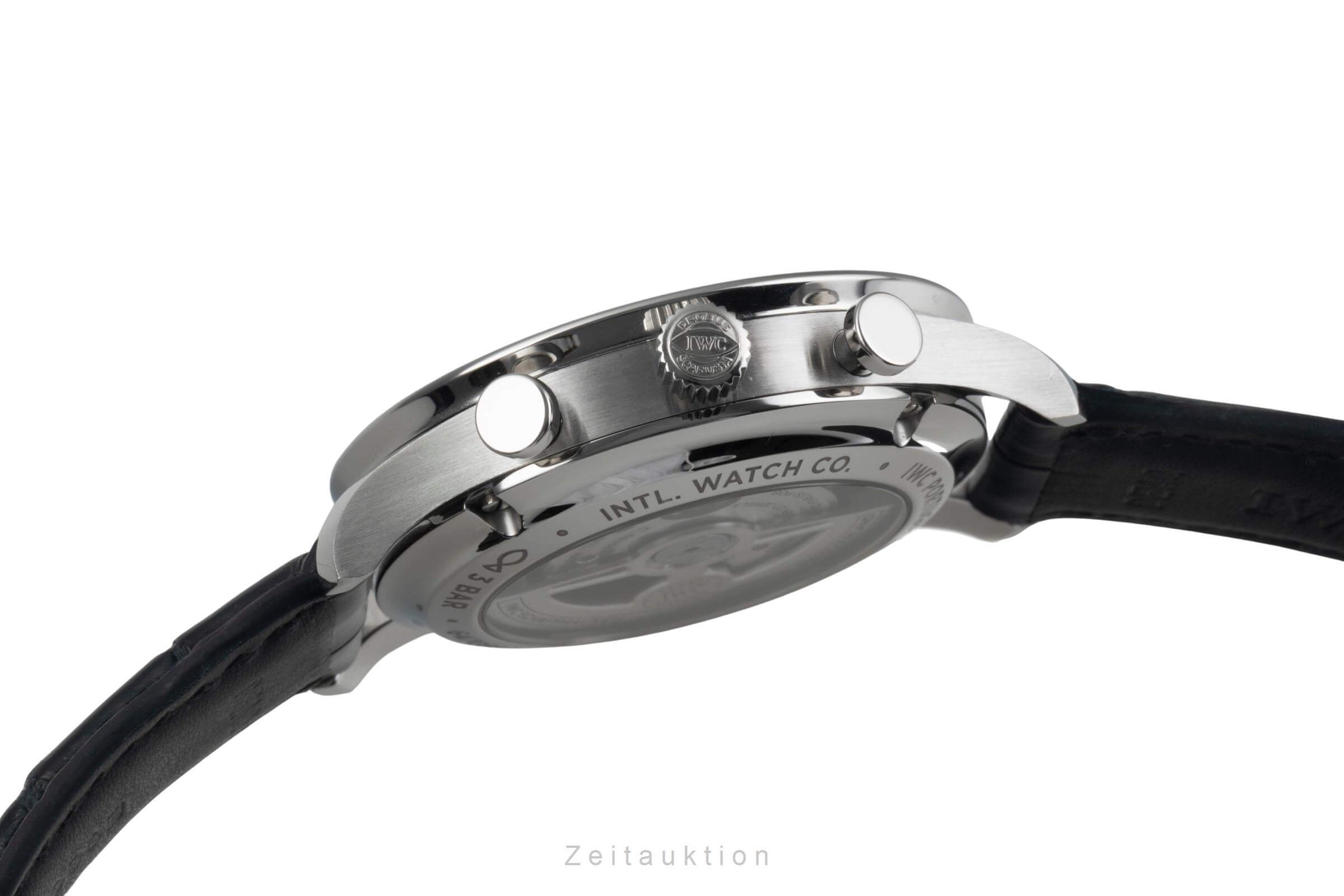 IWC Portugieser cronografo acciaio automatismo orologio da uomo IW371606 LP: 9100EUR  [2501242]