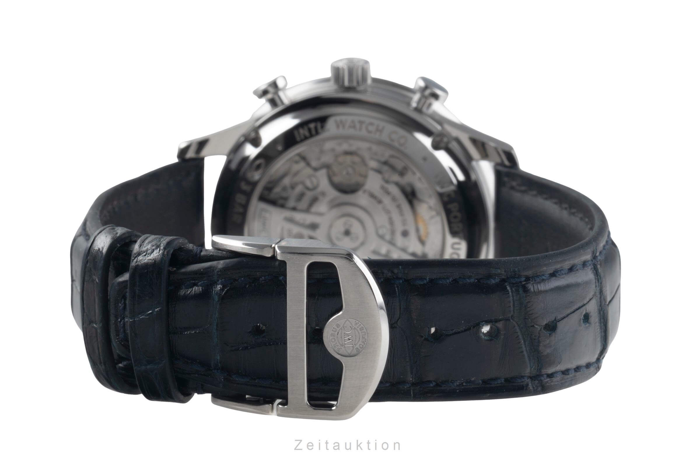 IWC Portugieser cronografo acciaio automatismo orologio da uomo IW371606 LP: 9100EUR  [2501242]