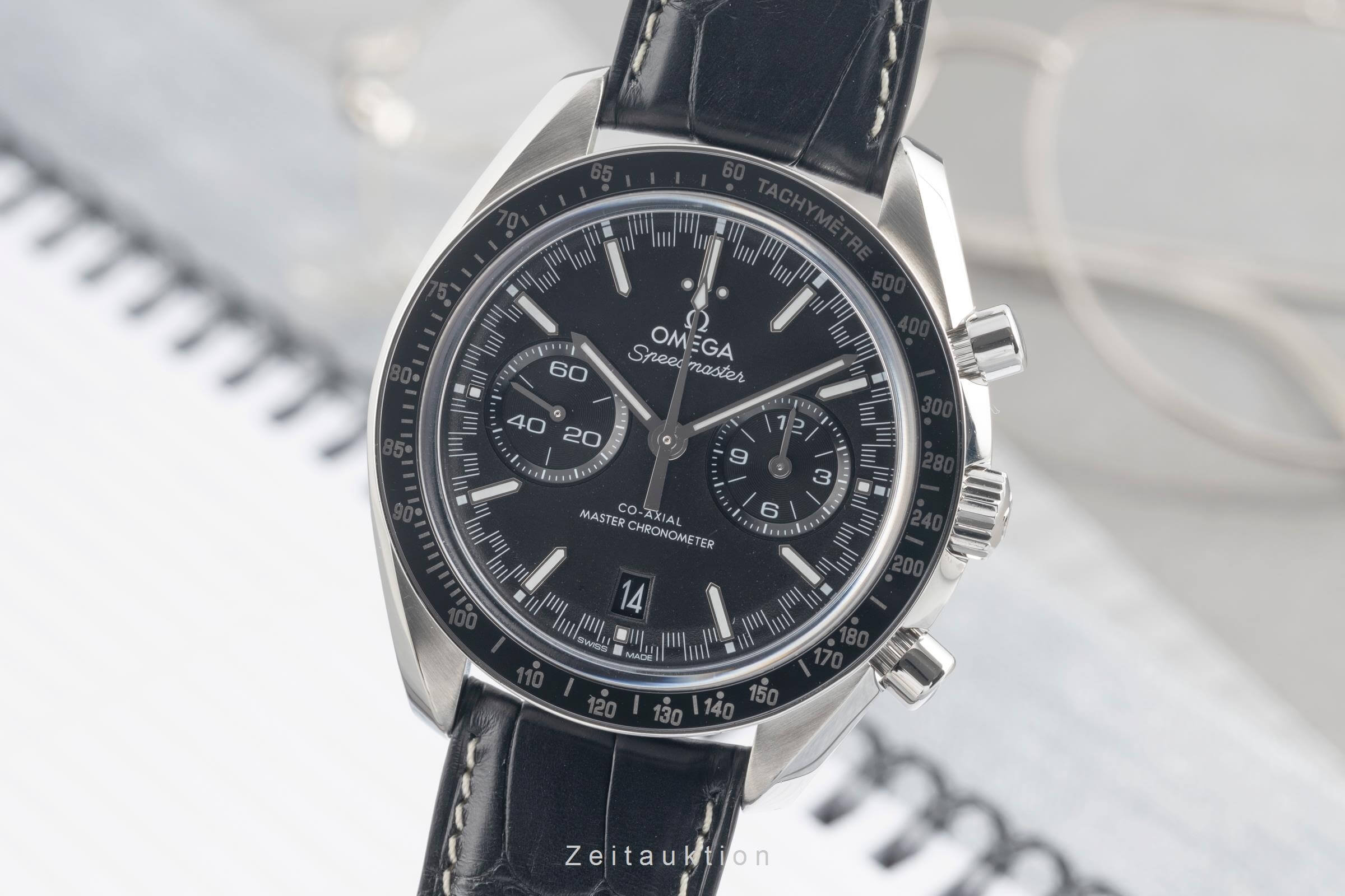 Omega Speedmaster Racing chronograph steel automatic men's watch 329.33.44.51.01.001 LP: 10100EUR  [2501268]