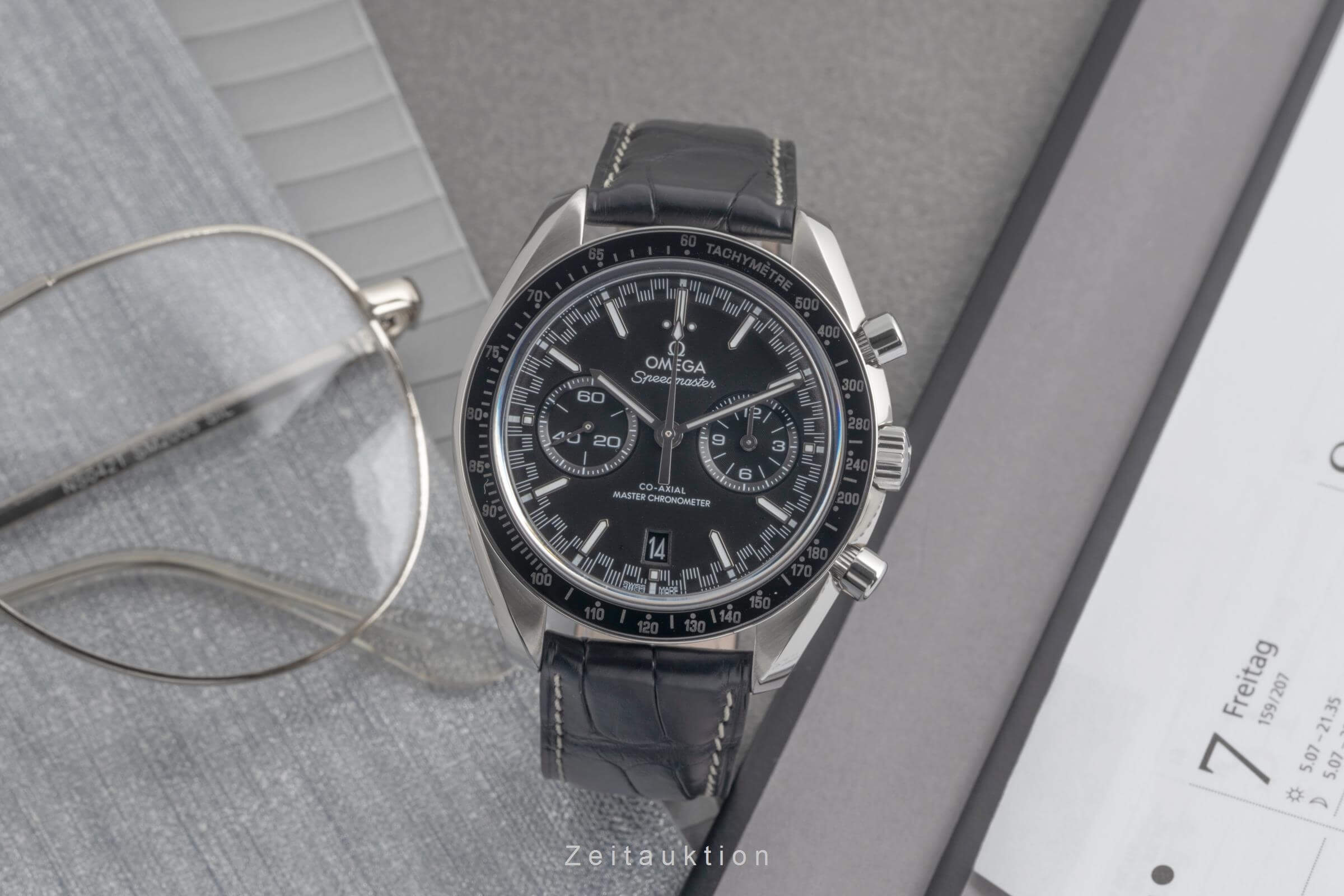 Omega Speedmaster Racing chronograph steel automatic men's watch 329.33.44.51.01.001 LP: 10100EUR  [2501268]