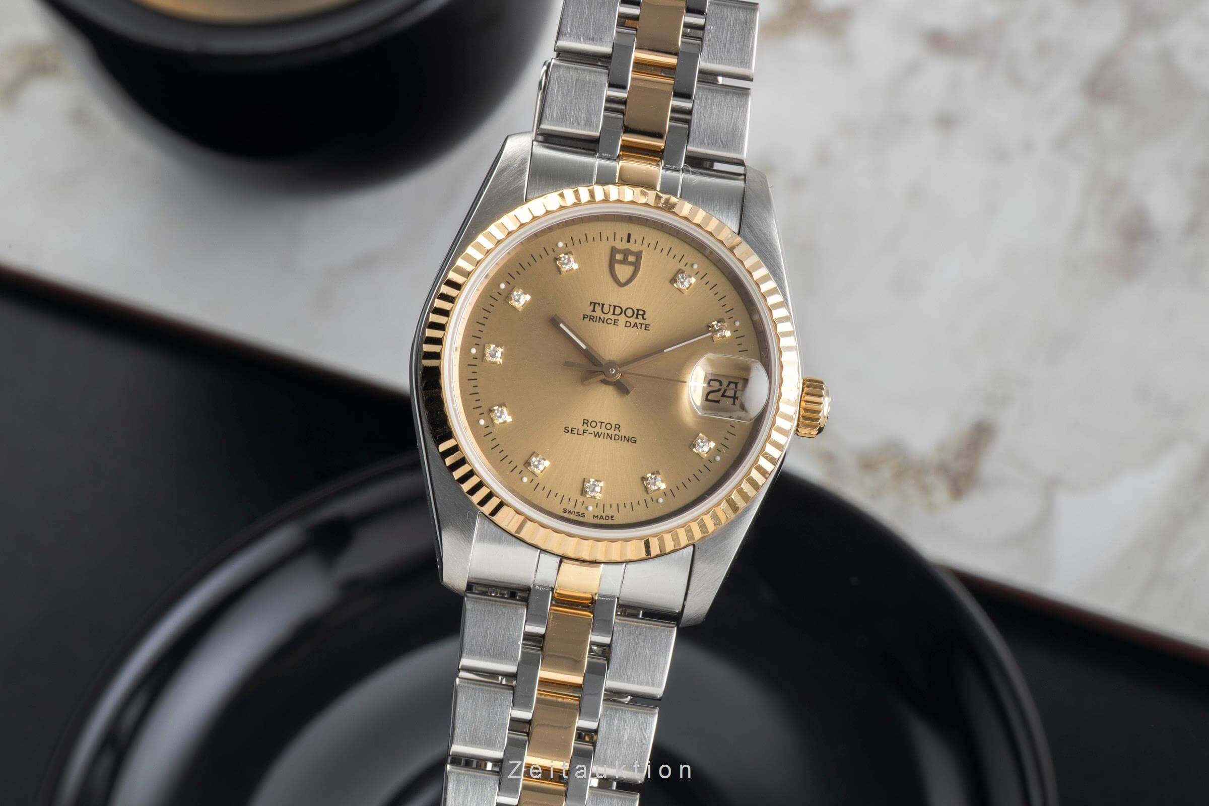Tudor Prince Date acciaio / oro automatismo orologio da uomo 74033  [2501278]