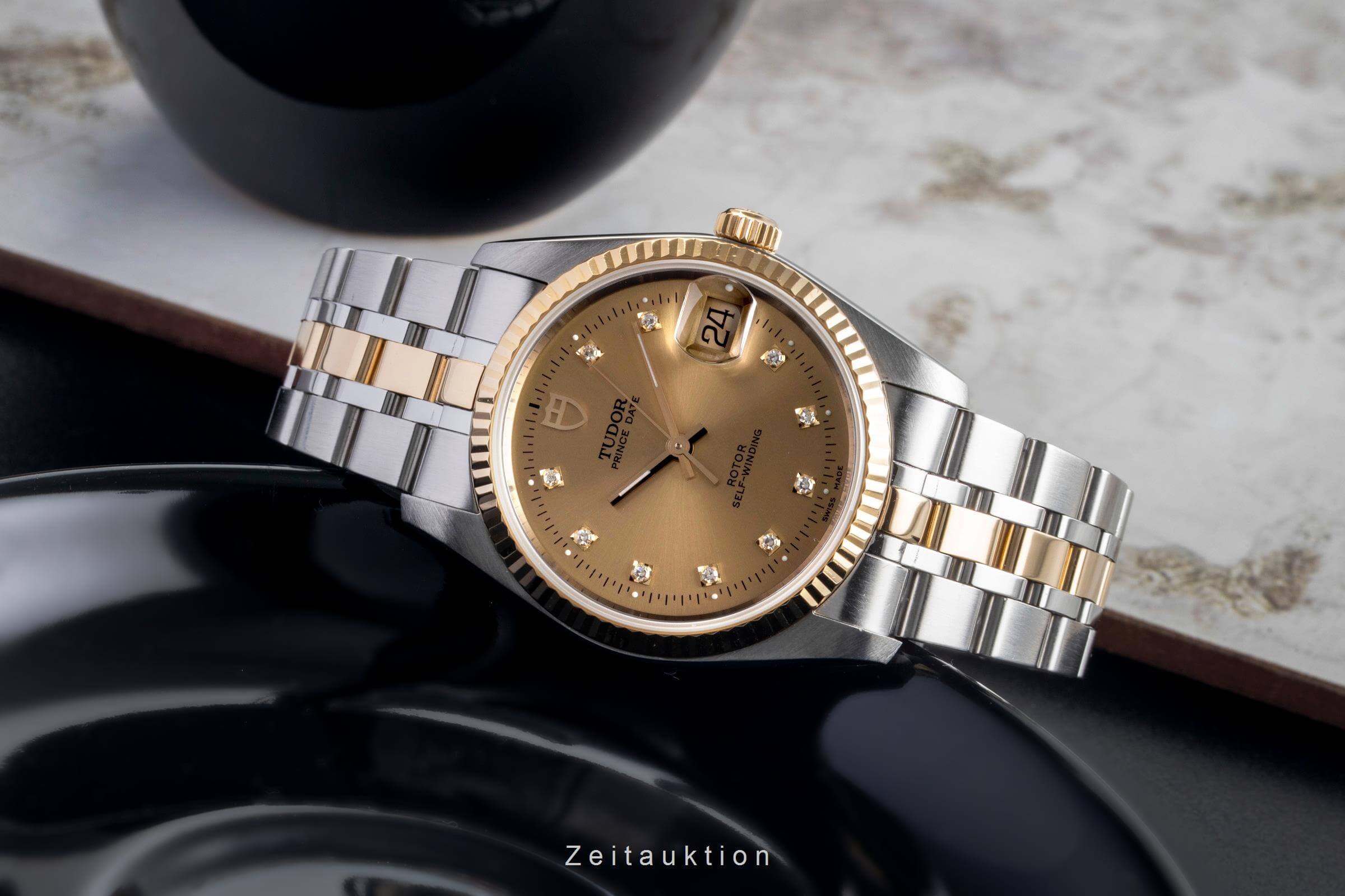 Tudor Prince Date acciaio / oro automatismo orologio da uomo 74033  [2501278]