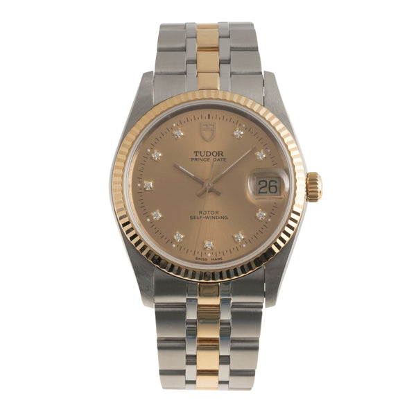 Tudor Prince Date acciaio / oro automatismo orologio da uomo 74033  [2501279]