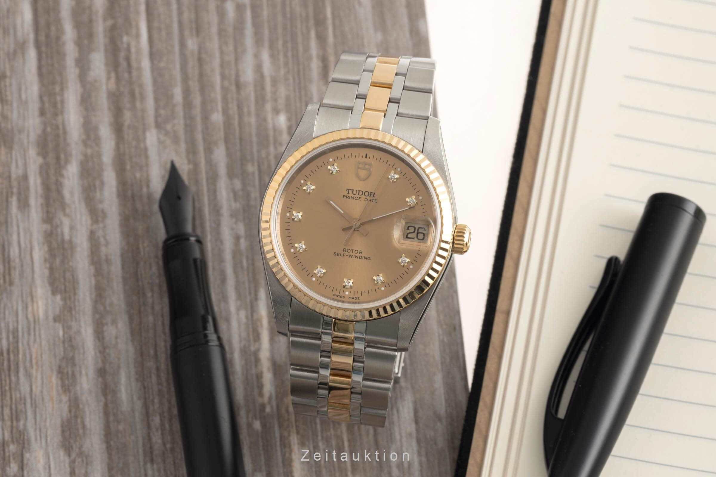 Tudor Prince Date acciaio / oro automatismo orologio da uomo 74033  [2501279]