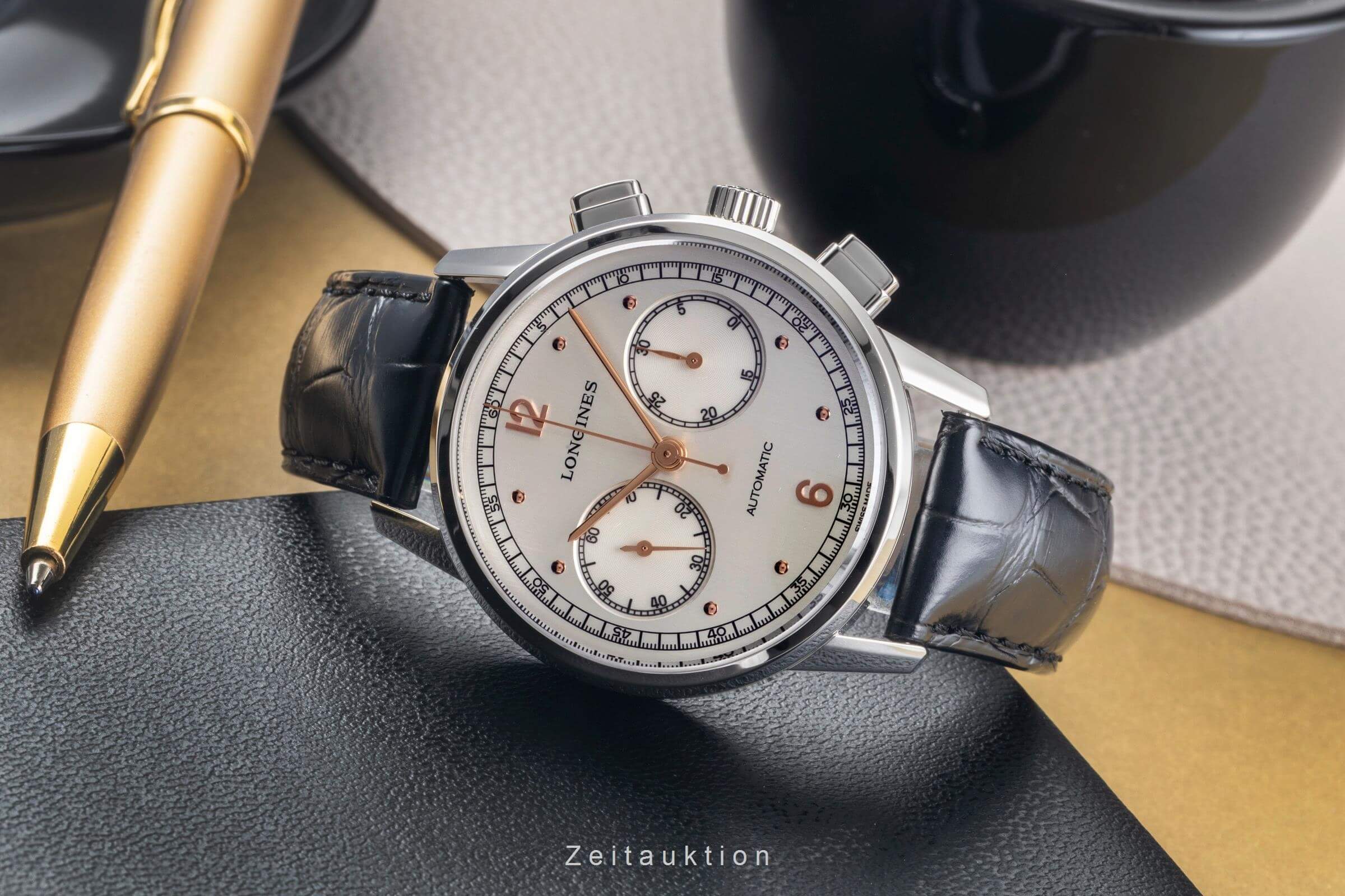 Longines Heritage cronografo acciaio automatismo orologio da uomo L2.814.4.76.0  [2501282]