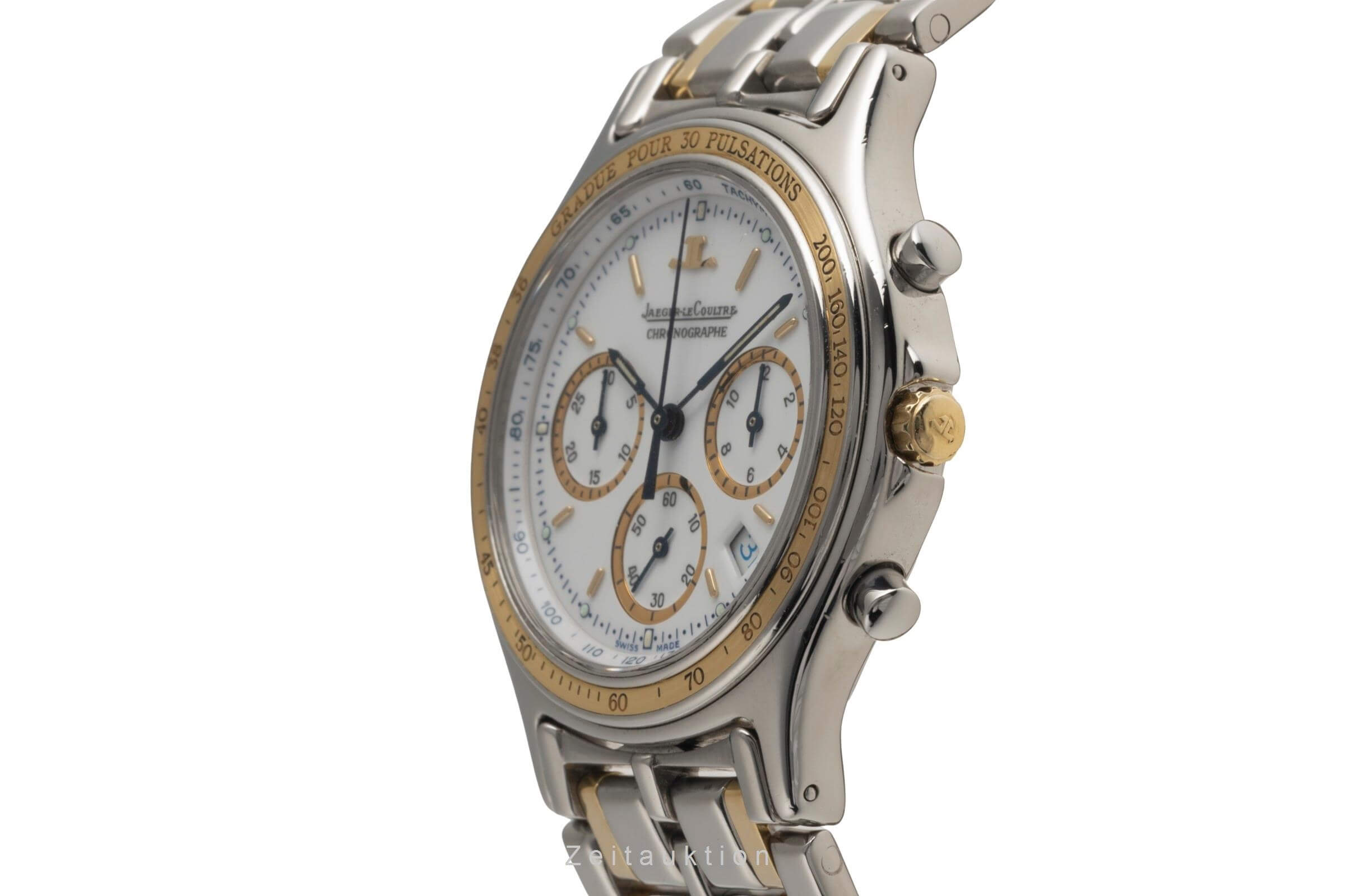 Jaeger LeCoultre Heraion Chronograph Stahl / Gold Quarz Herrenuhr Ref. 115.5.31  [2501290]