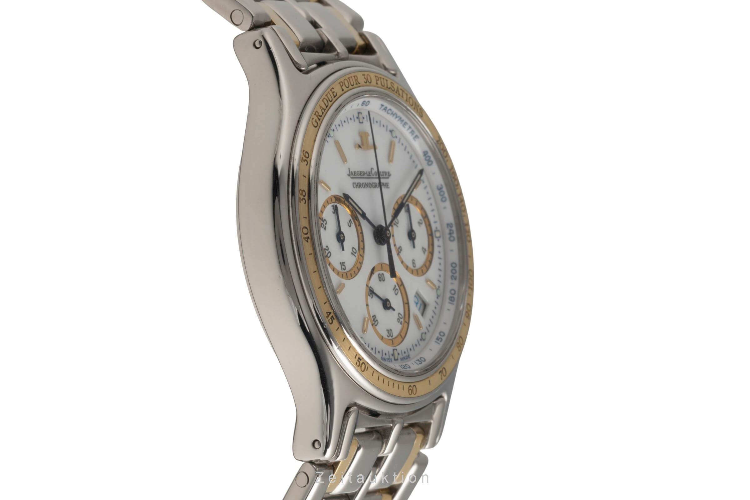 Jaeger LeCoultre Heraion Chronograph Stahl / Gold Quarz Herrenuhr Ref. 115.5.31  [2501290]