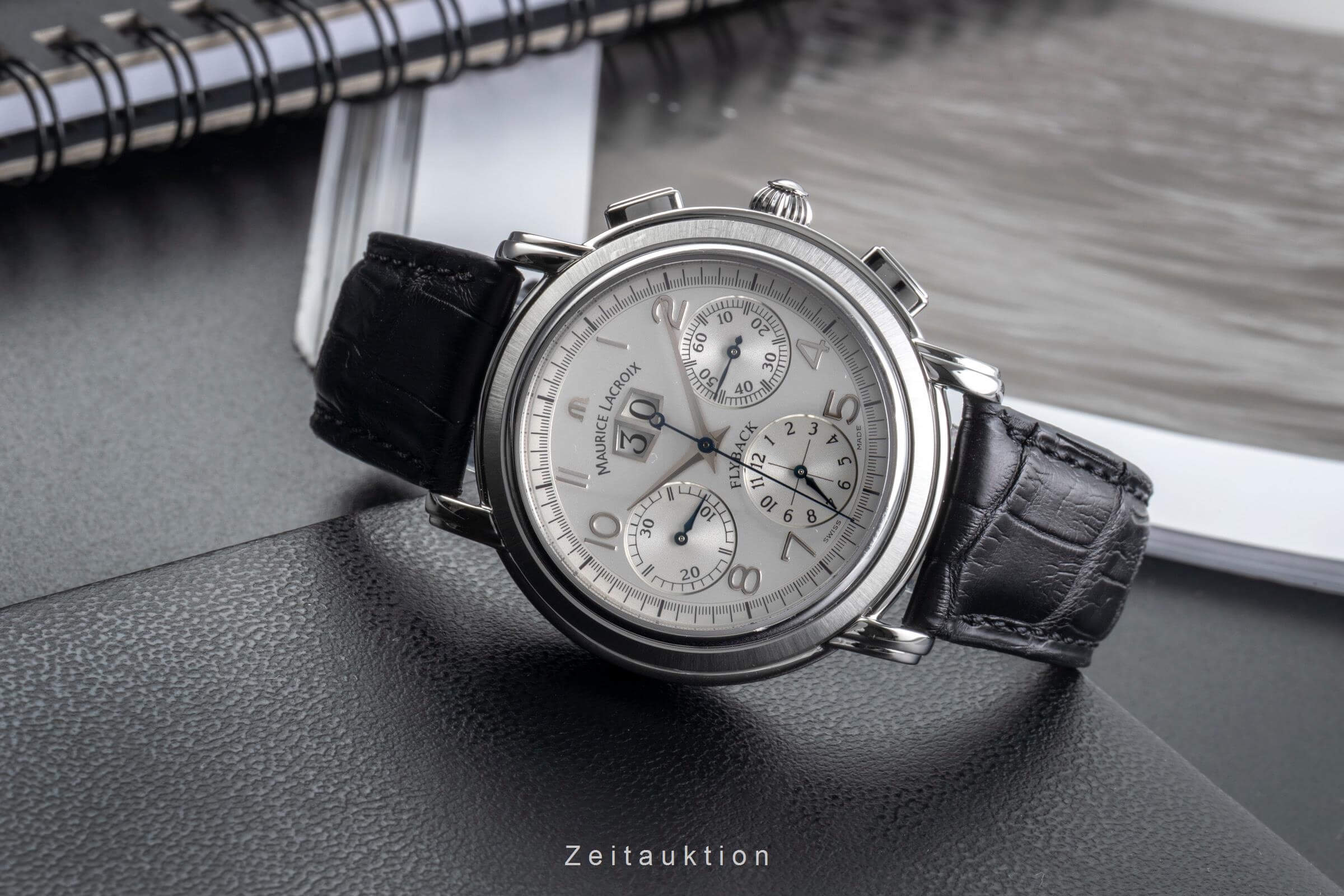 Maurice Lacroix Masterpiece Flyback chronographe acier automatique