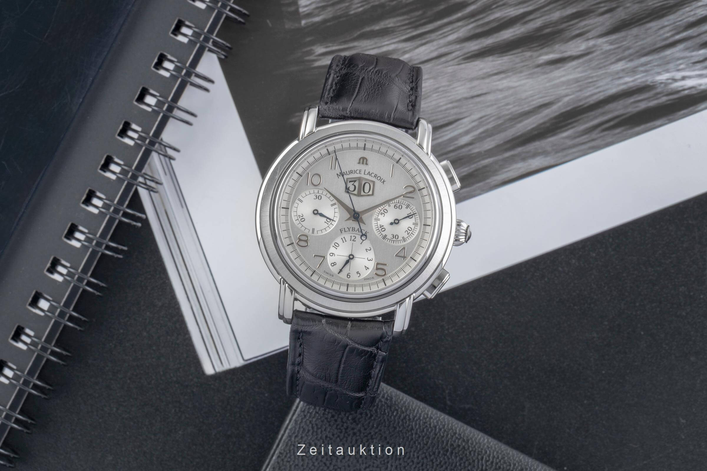 Maurice Lacroix Masterpiece Flyback cronografo acciaio automatismo orologio da uomo 05826  [2501292]