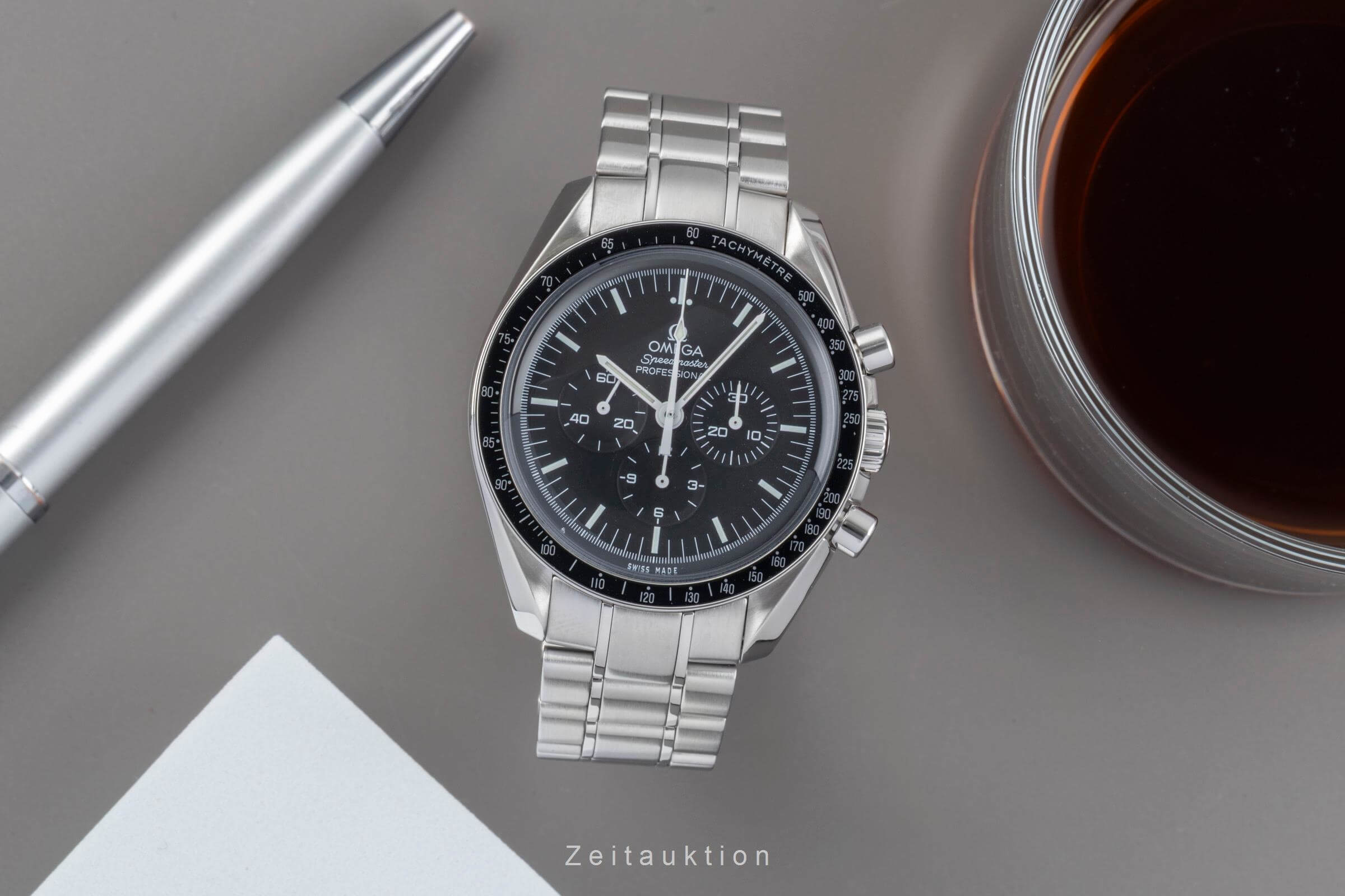 Omega Speedmaster Moonwatch cronografo acciaio carica manuale orologio da uomo 311.30.42.30.01.005 LP: 7600EUR  [2501293]