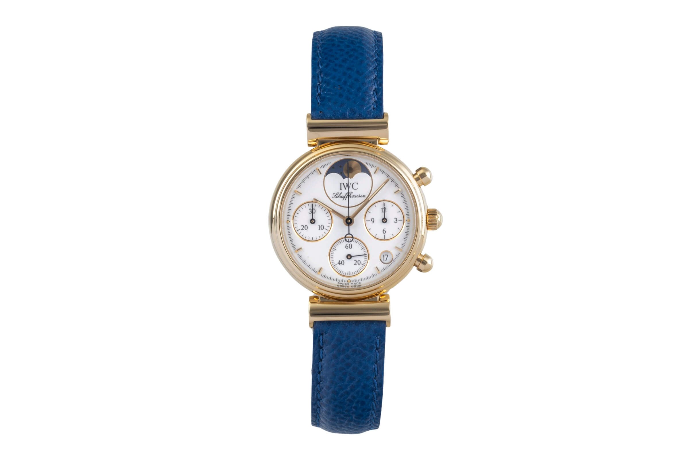 IWC Da Vinci chronograph 18 ct gold quartz women's watch IW373601  [2501304]