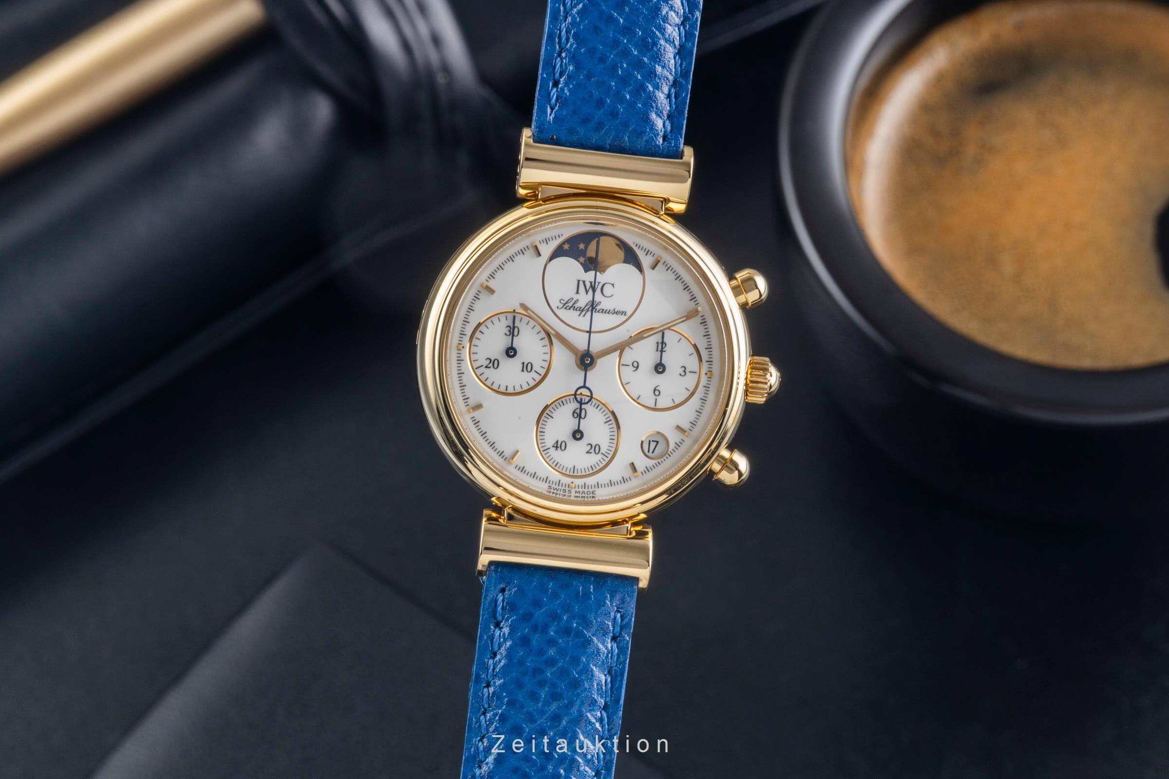 IWC Da Vinci chronograph 18 ct gold quartz women's watch IW373601  [2501304]