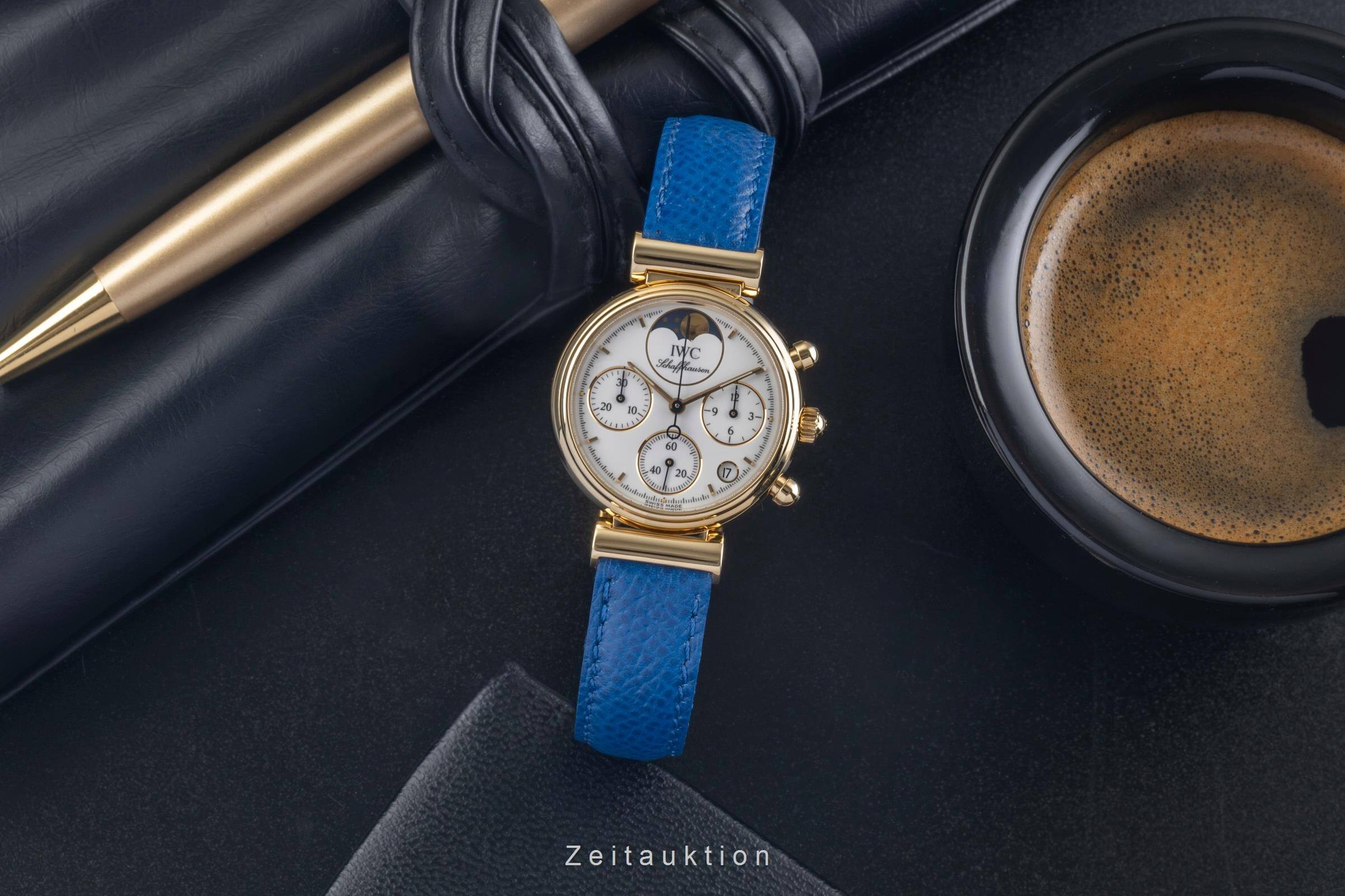 IWC Da Vinci chronograph 18 ct gold quartz women's watch IW373601  [2501304]