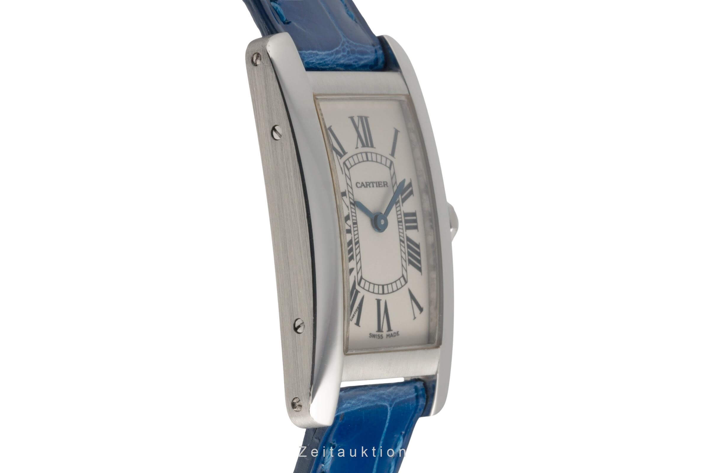 Cartier Tank Américaine 18 ct white gold quartz women's watch W26019L4 LP: 12400EUR  [2501306]