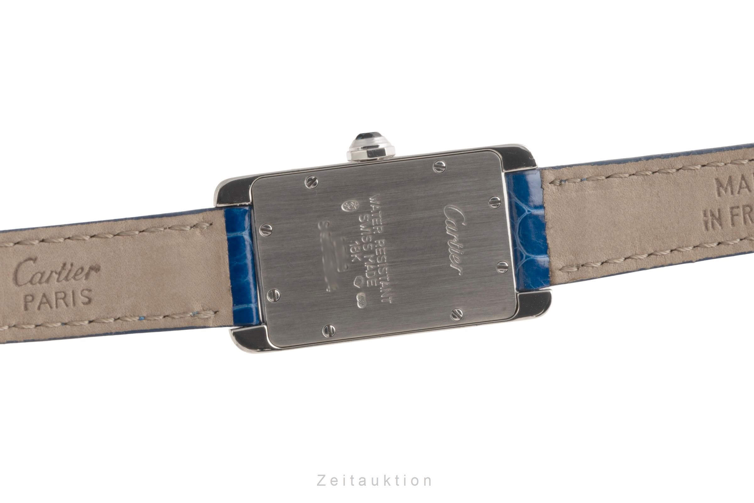 Cartier Tank Américaine 18 ct white gold quartz women's watch W26019L4 LP: 12400EUR  [2501306]