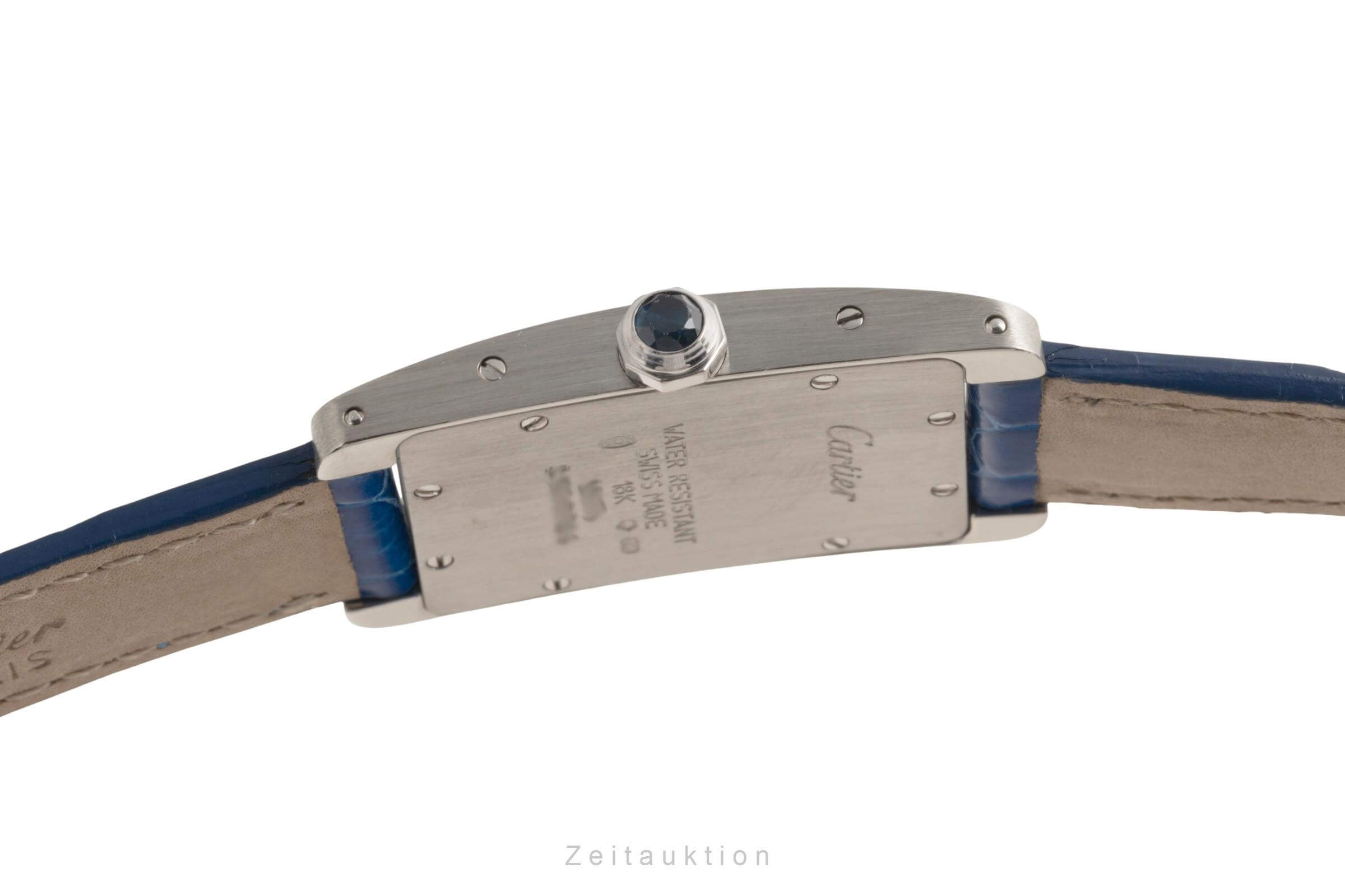 Cartier Tank Américaine 18 ct white gold quartz women's watch W26019L4 LP: 12400EUR  [2501306]