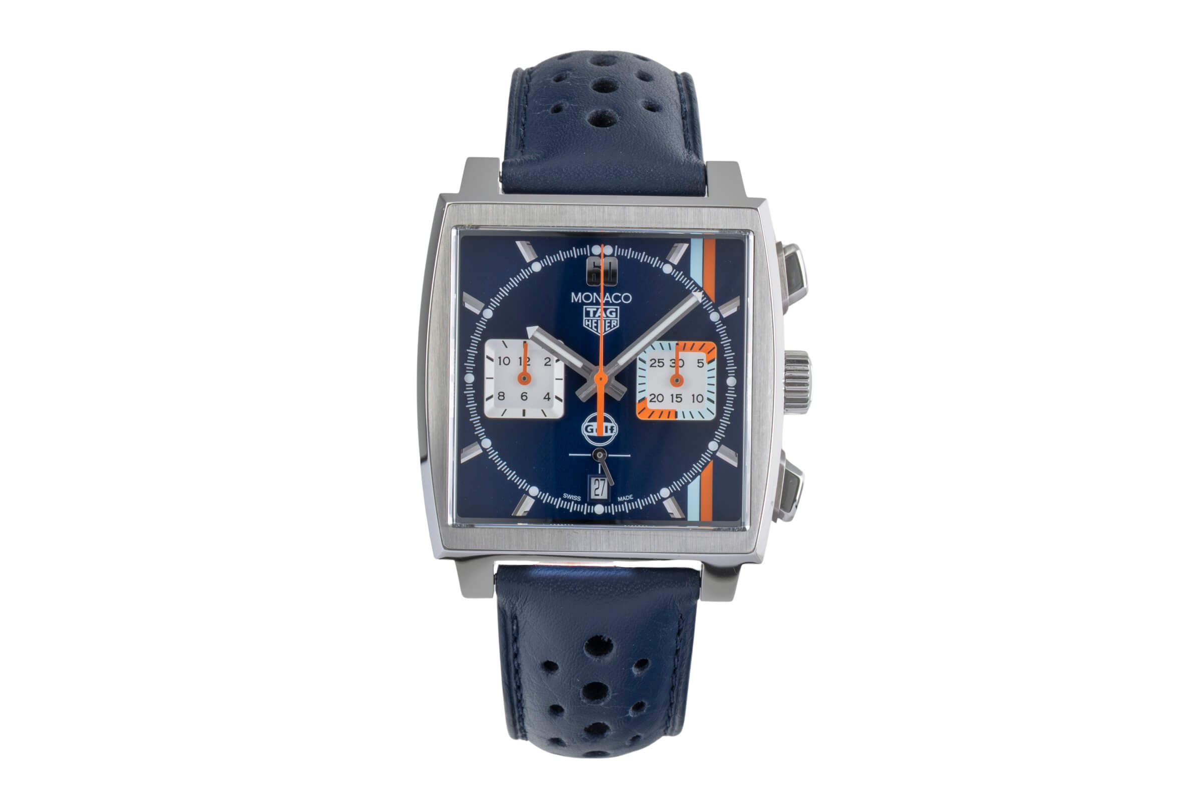 Tag Heuer Monaco cronografo acciaio automatismo orologio da uomo CBL2115.FC6494 LP: 7900EUR  [2501326]
