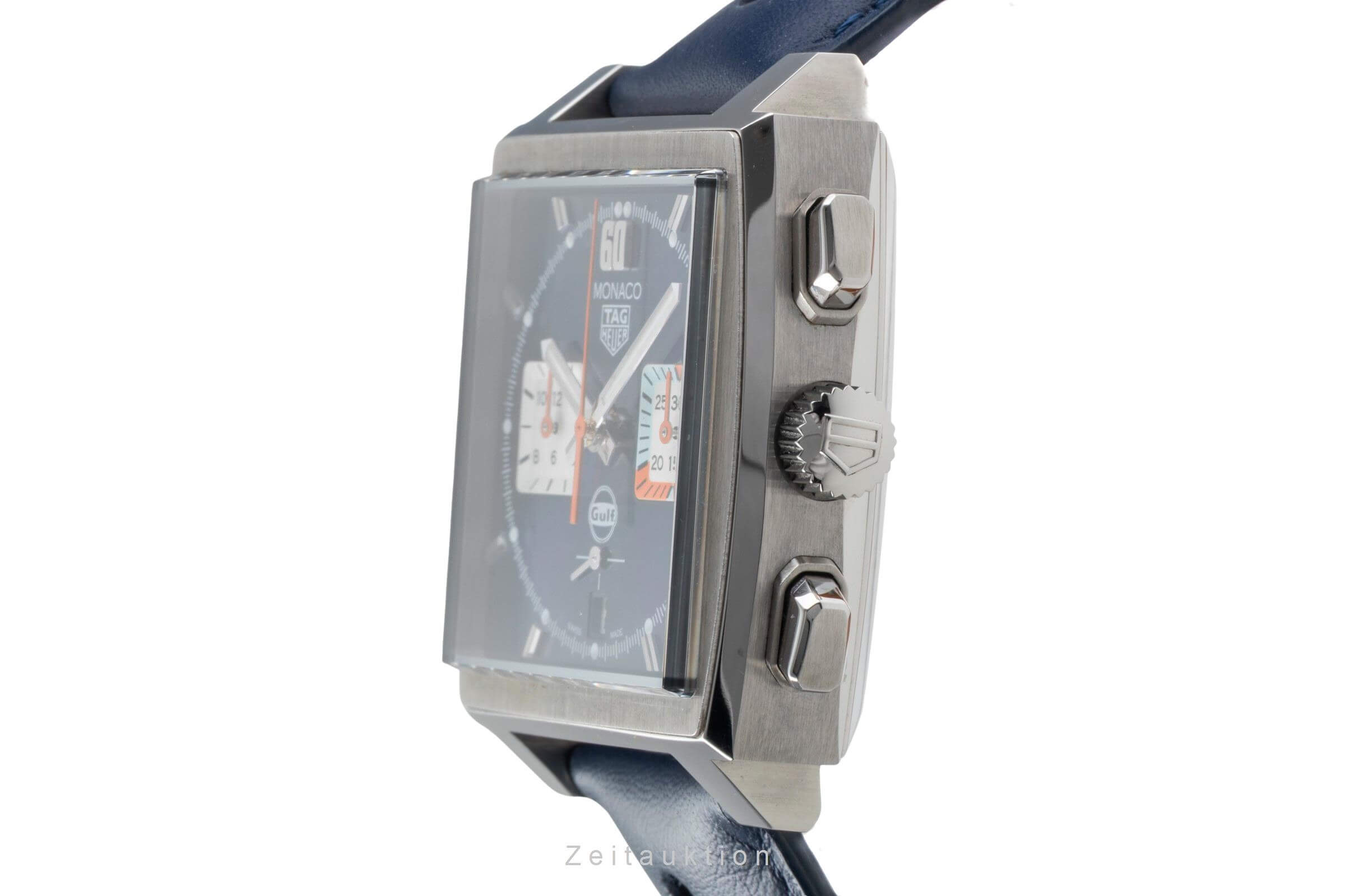 Tag Heuer Monaco cronografo acciaio automatismo orologio da uomo CBL2115.FC6494 LP: 7900EUR  [2501326]