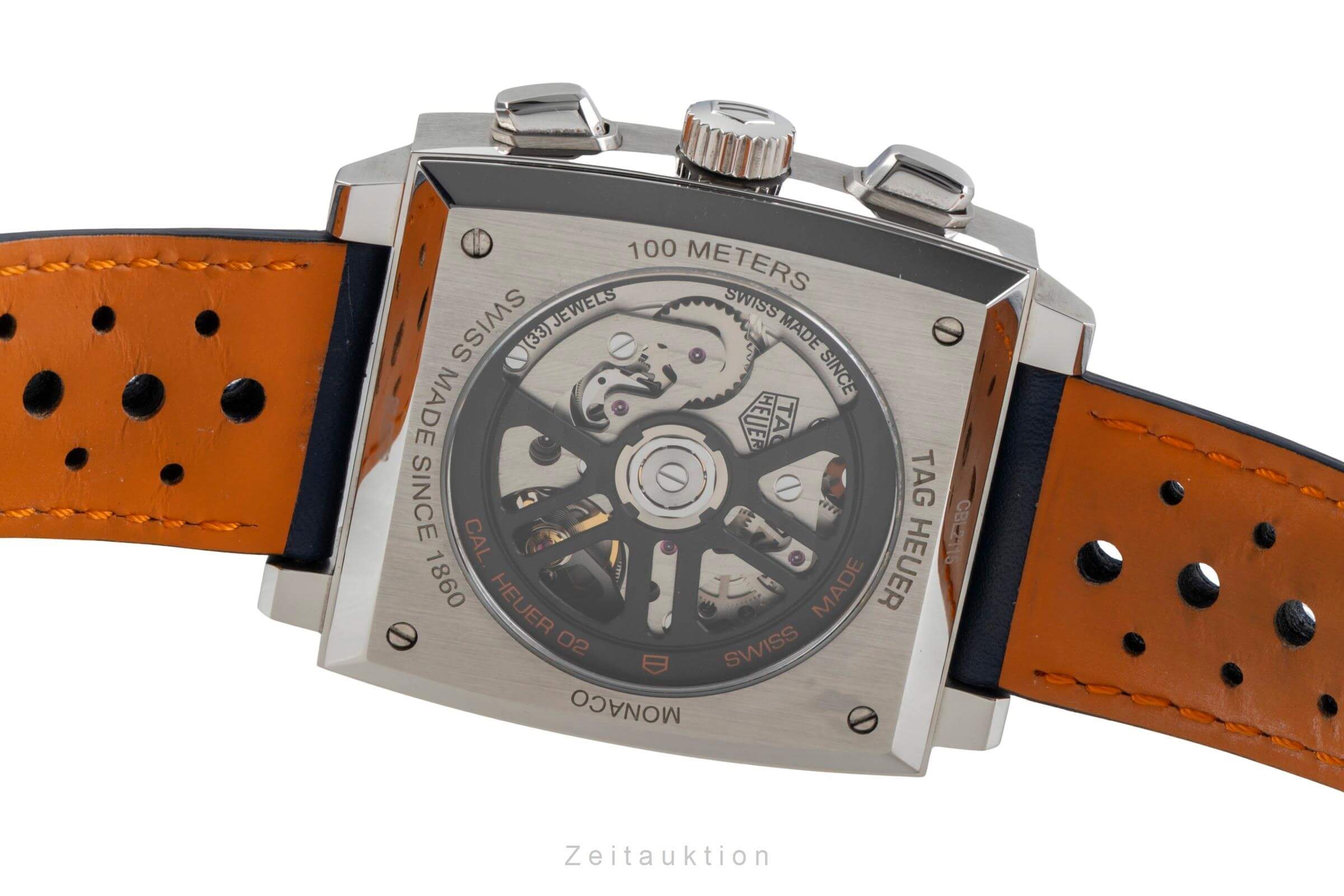 Tag Heuer Monaco cronografo acciaio automatismo orologio da uomo CBL2115.FC6494 LP: 7900EUR  [2501326]