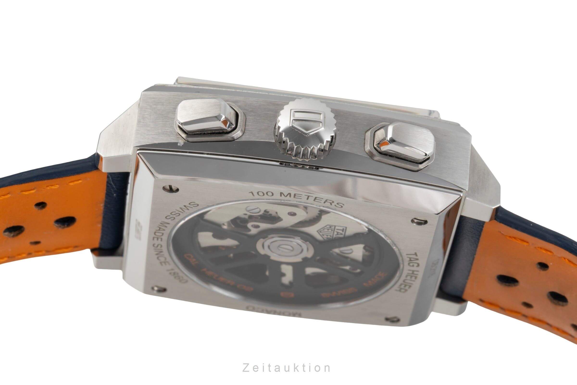 Tag Heuer Monaco cronografo acciaio automatismo orologio da uomo CBL2115.FC6494 LP: 7900EUR  [2501326]