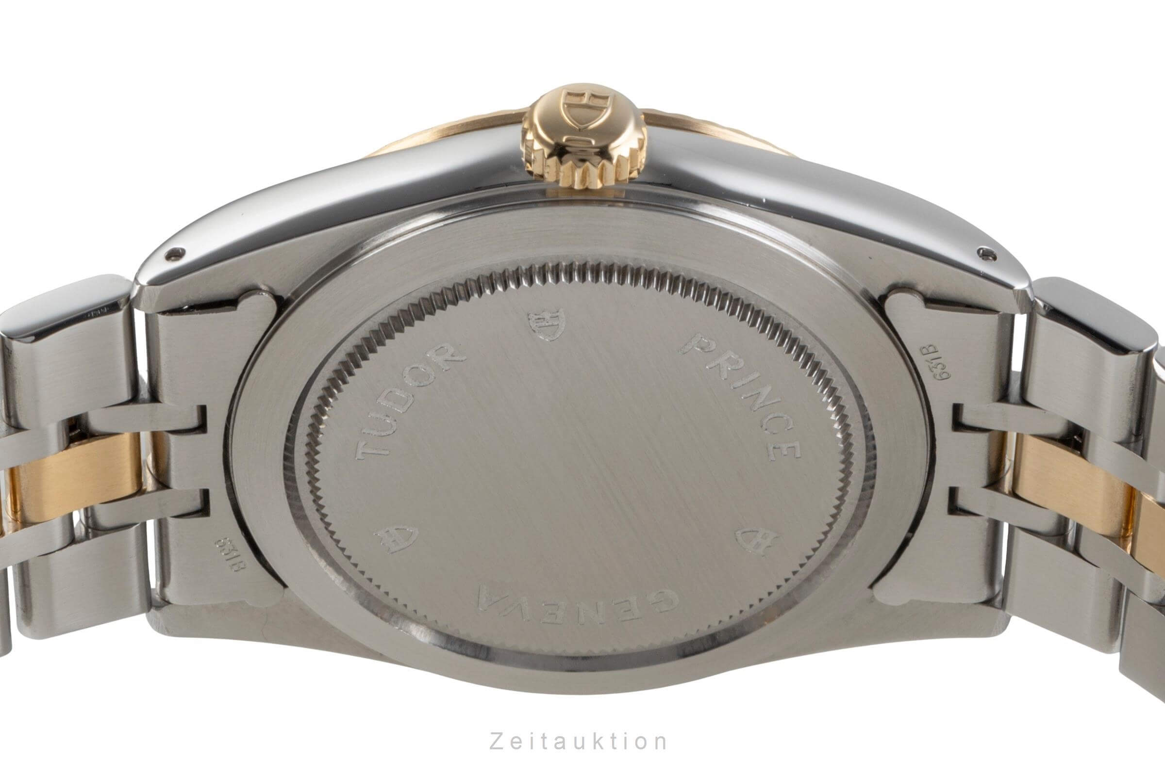 Tudor Oyster Prince Date Day Stahl Gold Linen Dial Automatik Herren Ref. 76213 [2501329]