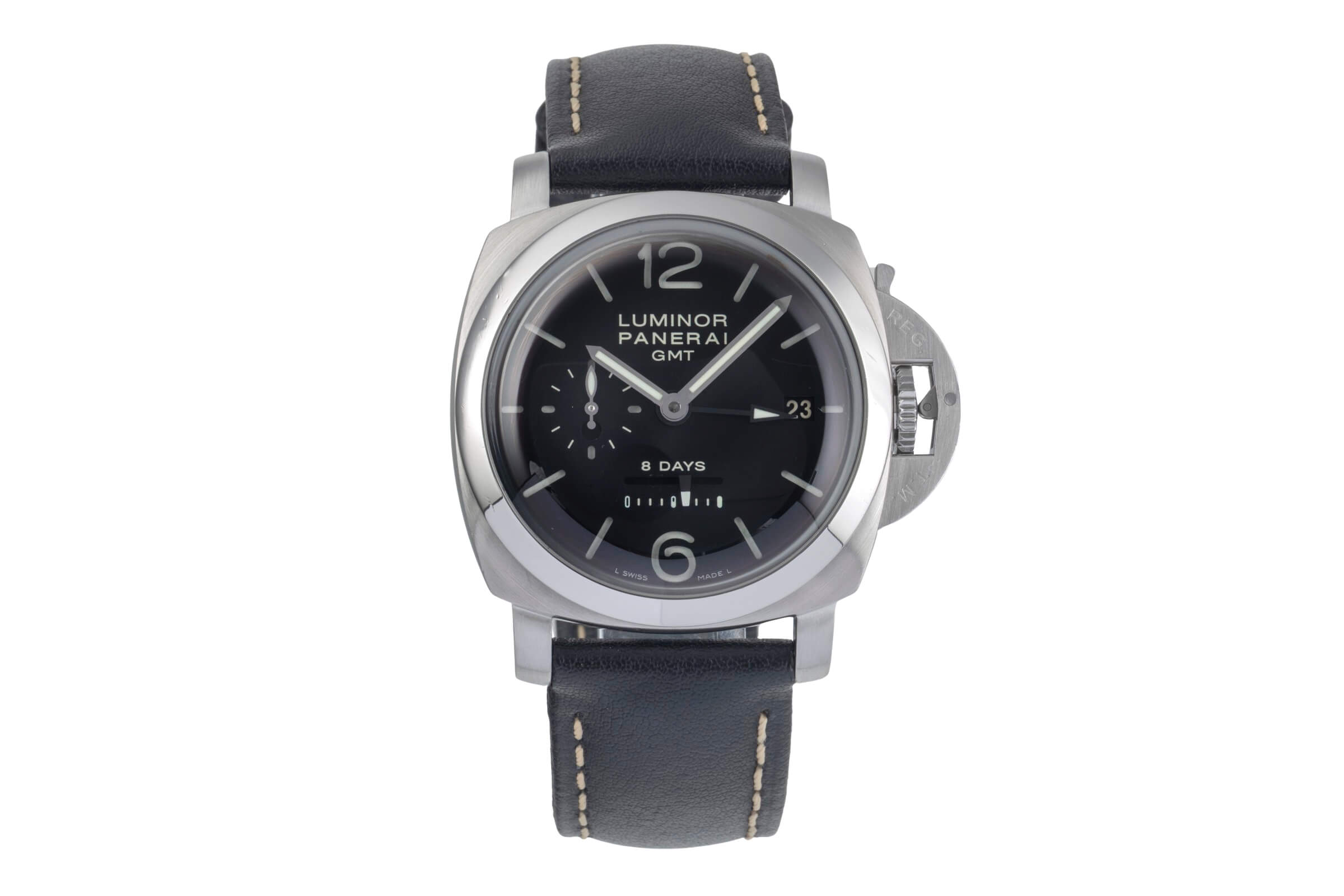 Panerai Luminor GMT acciaio carica manuale orologio da uomo PAM00233  [2501336]