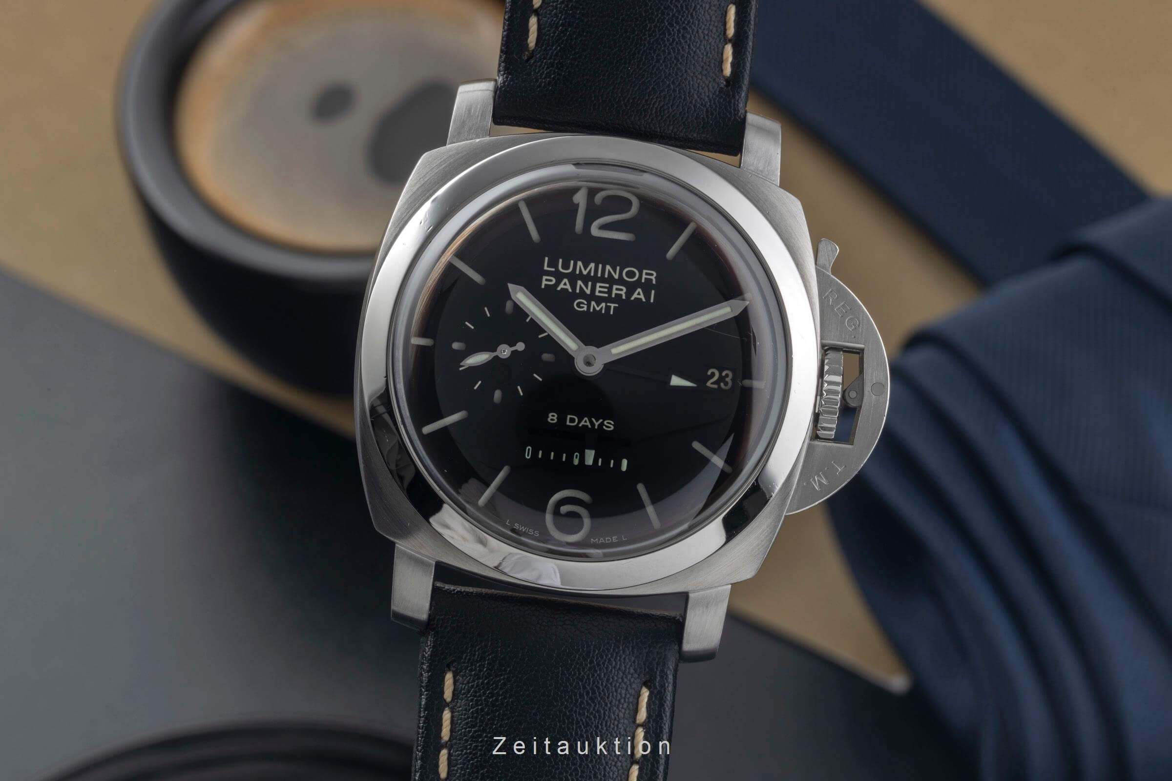 Panerai Luminor GMT acciaio carica manuale orologio da uomo PAM00233  [2501336]