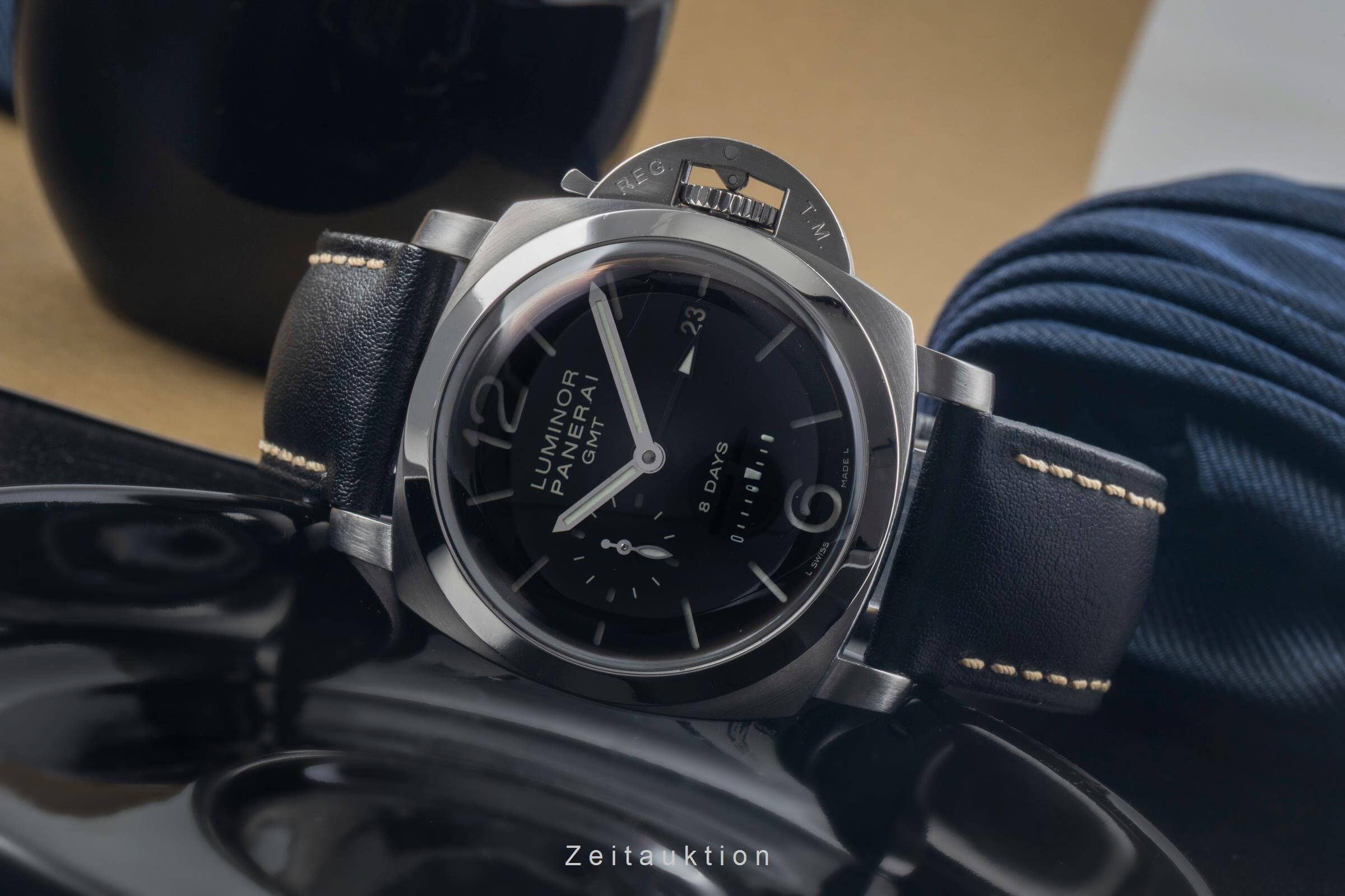 Panerai Luminor GMT acciaio carica manuale orologio da uomo PAM00233  [2501336]