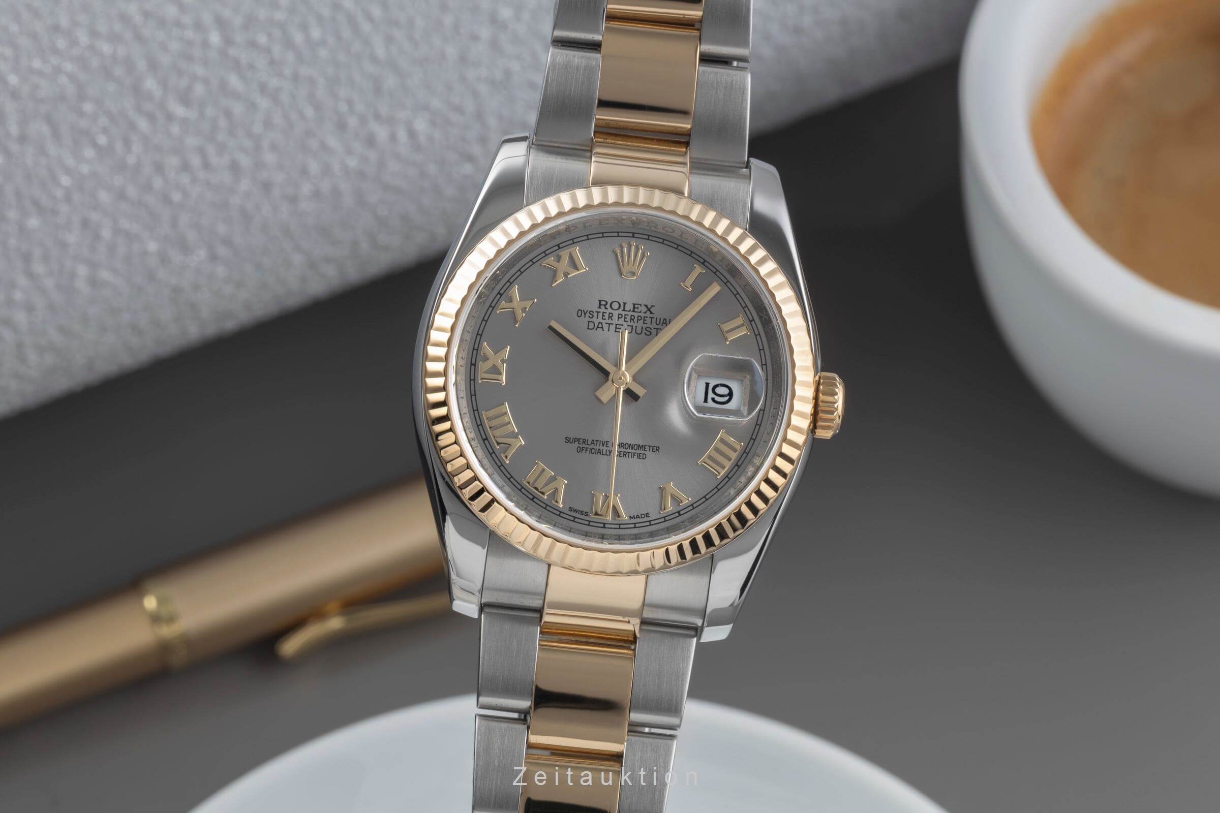 Rolex Datejust acciaio / oro automatismo orologio da uomo 116233  [2501341]