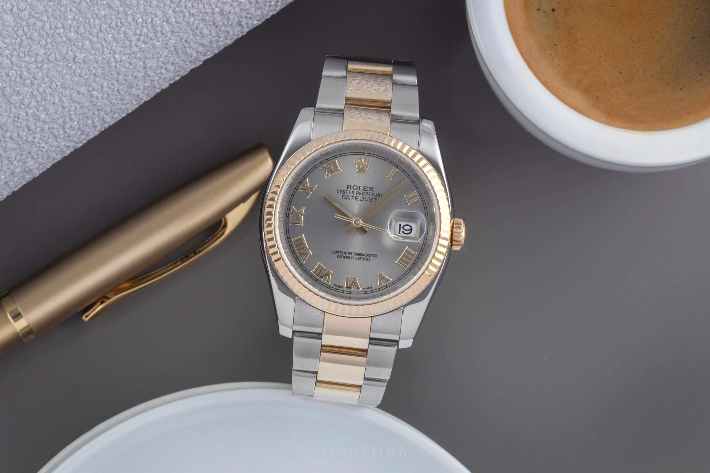 Rolex Datejust acciaio / oro automatismo orologio da uomo 116233  [2501341]