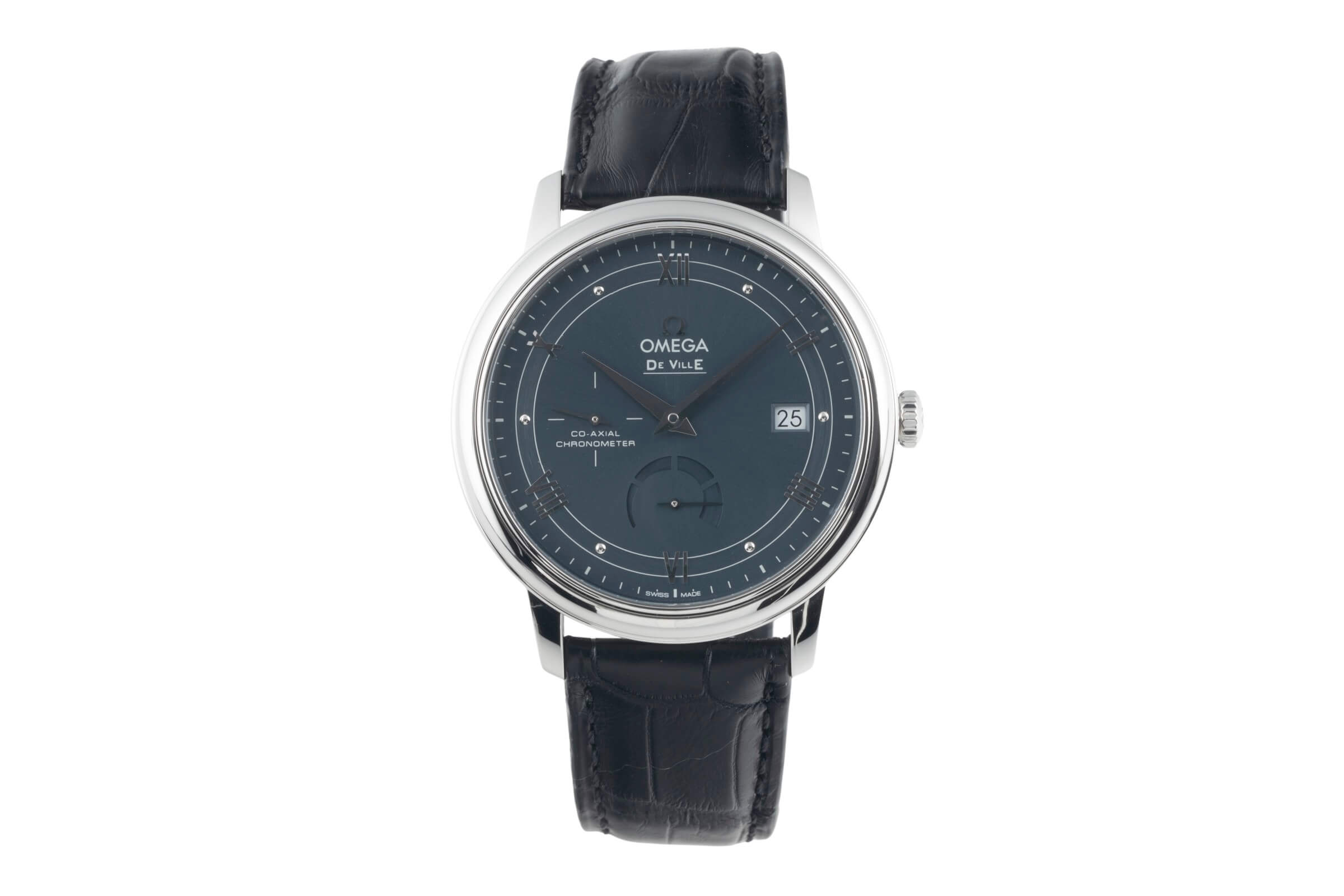 Omega De Ville acero automático reloj para caballeros 424.13.40.21.03.002 LP: 6200EUR  [2501343]