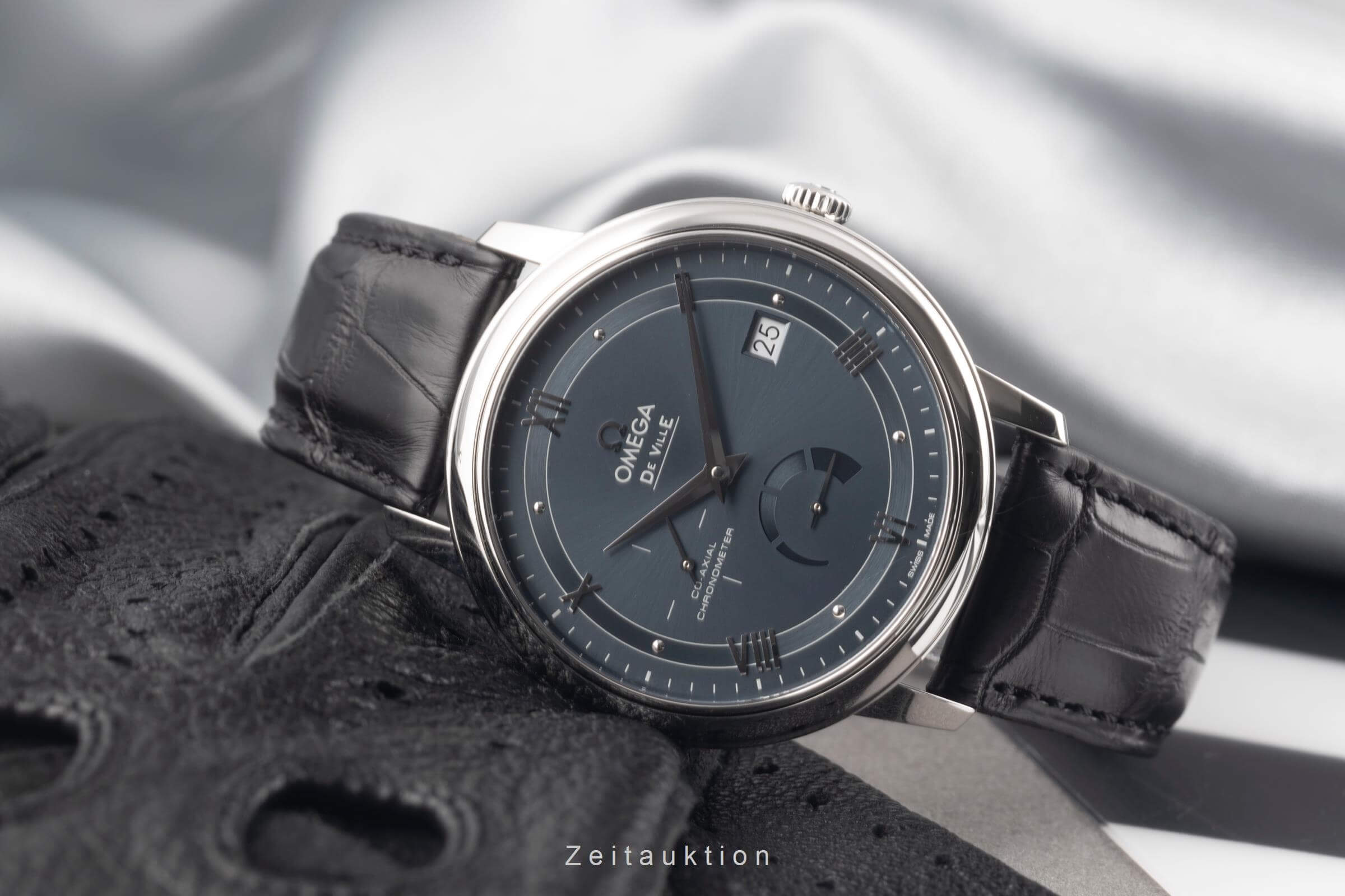 Omega De Ville acero automático reloj para caballeros 424.13.40.21.03.002 LP: 6200EUR  [2501343]