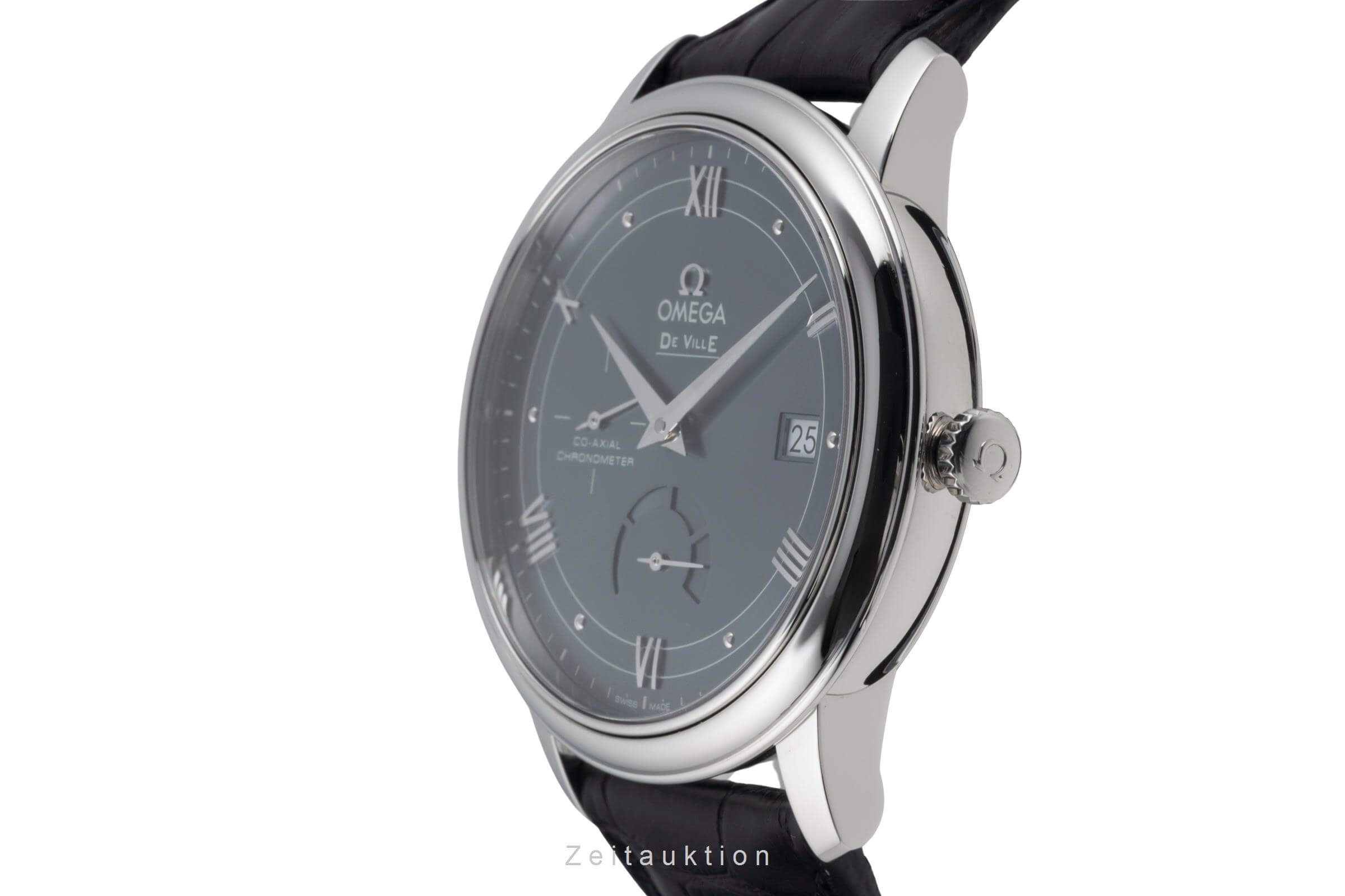 Omega De Ville acero automático reloj para caballeros 424.13.40.21.03.002 LP: 6200EUR  [2501343]