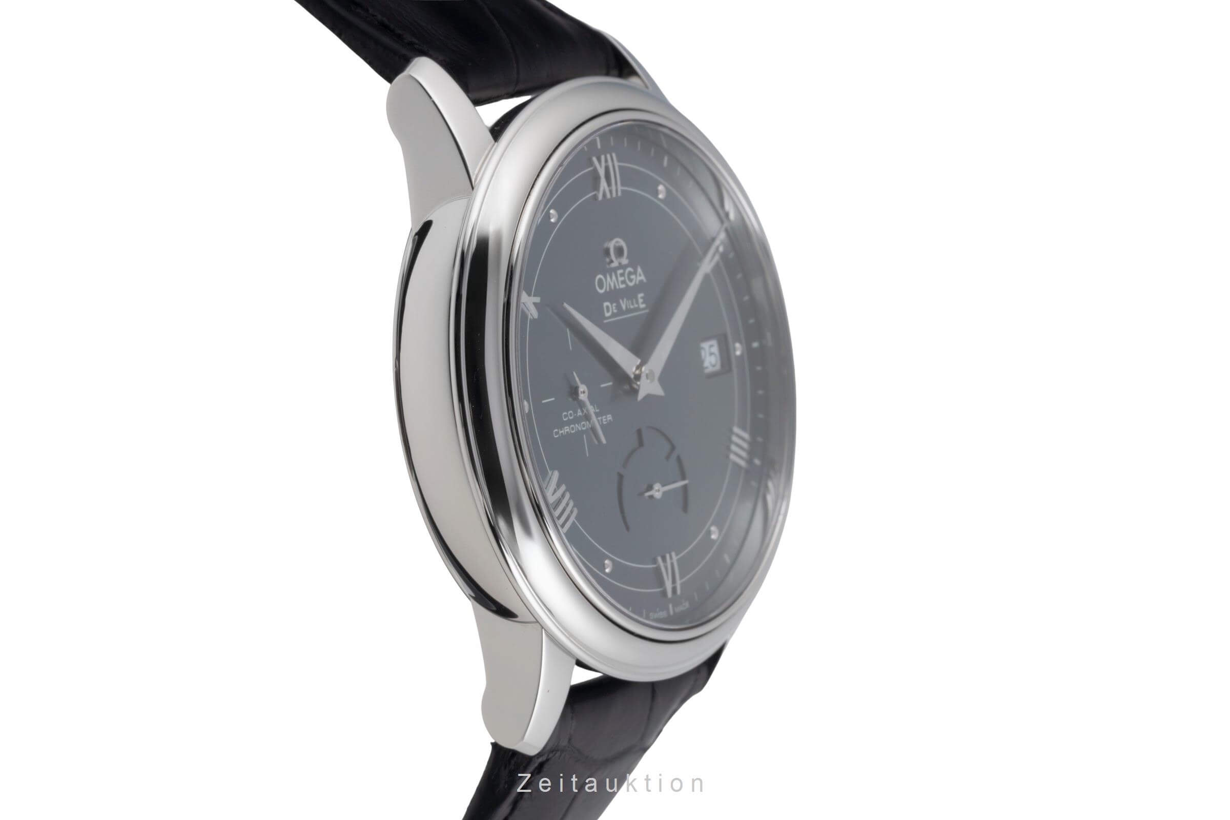 Omega De Ville acero automático reloj para caballeros 424.13.40.21.03.002 LP: 6200EUR  [2501343]