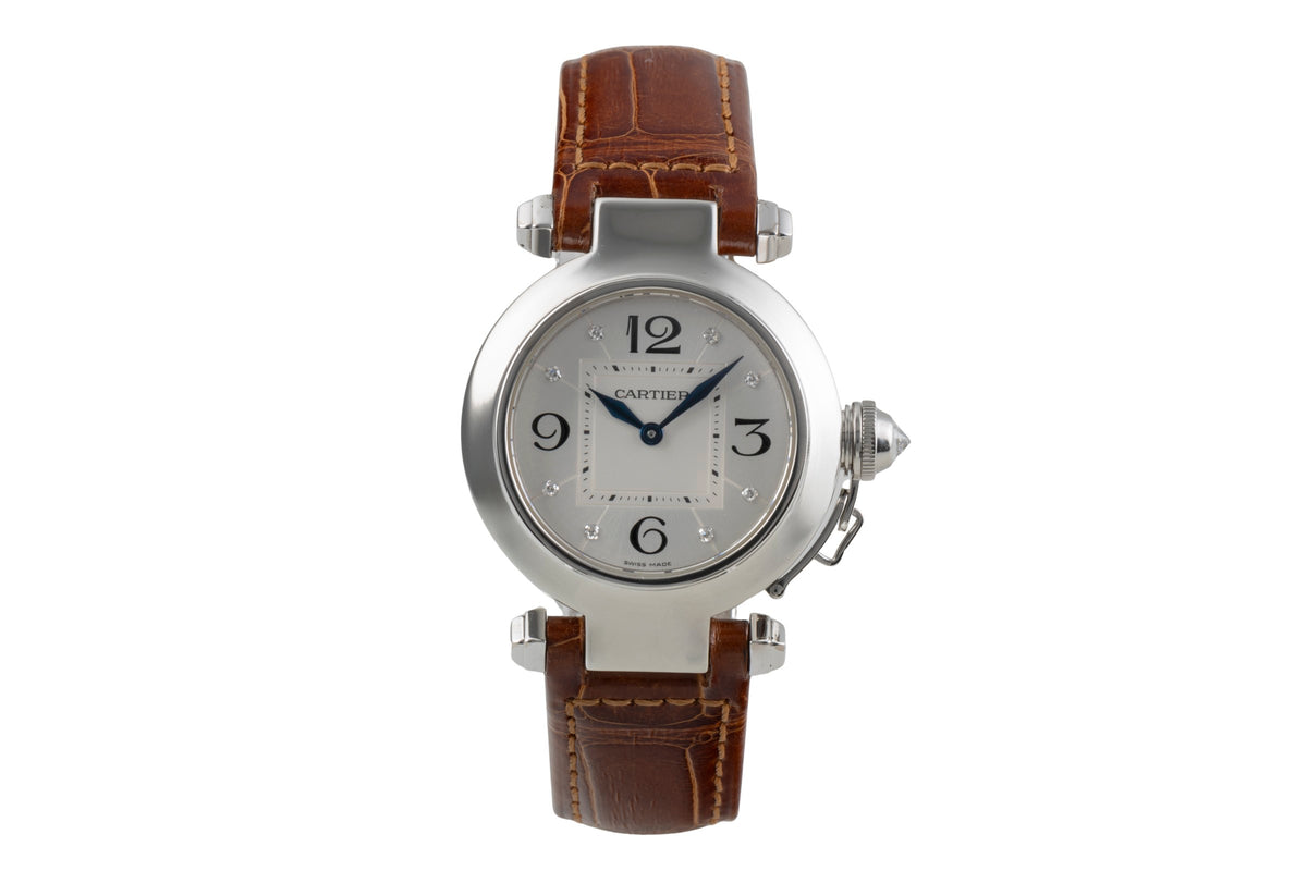 Cartier Pasha 18 ct white gold quartz women's watch WJ11902G  [2501347]