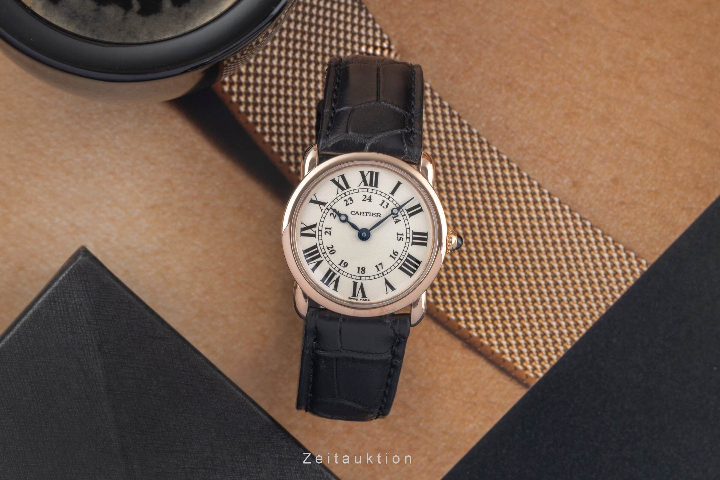 Cartier Ronde Louis oro rosso 18 ct quarzo orologio da donna W6800151 LP: 9650EUR  [2501357]