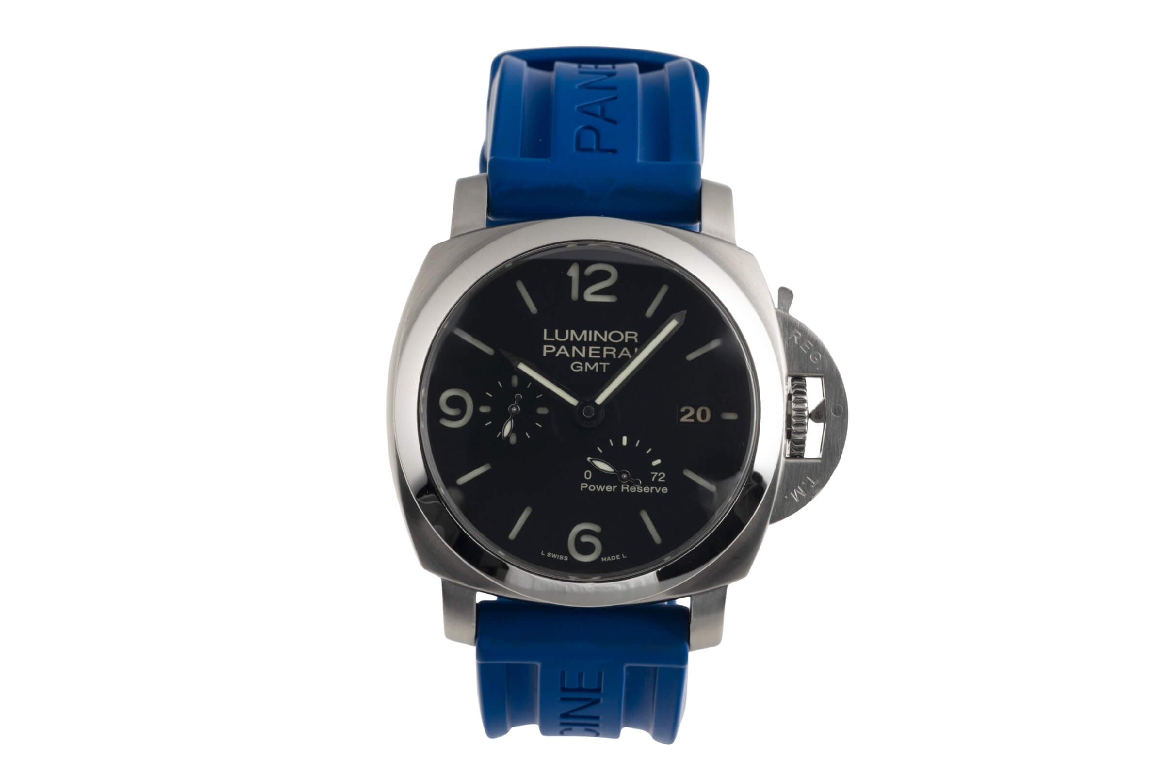 Panerai Luminor GMT acciaio automatismo orologio da uomo PAM00321 LP: 10800EUR  [2501365]