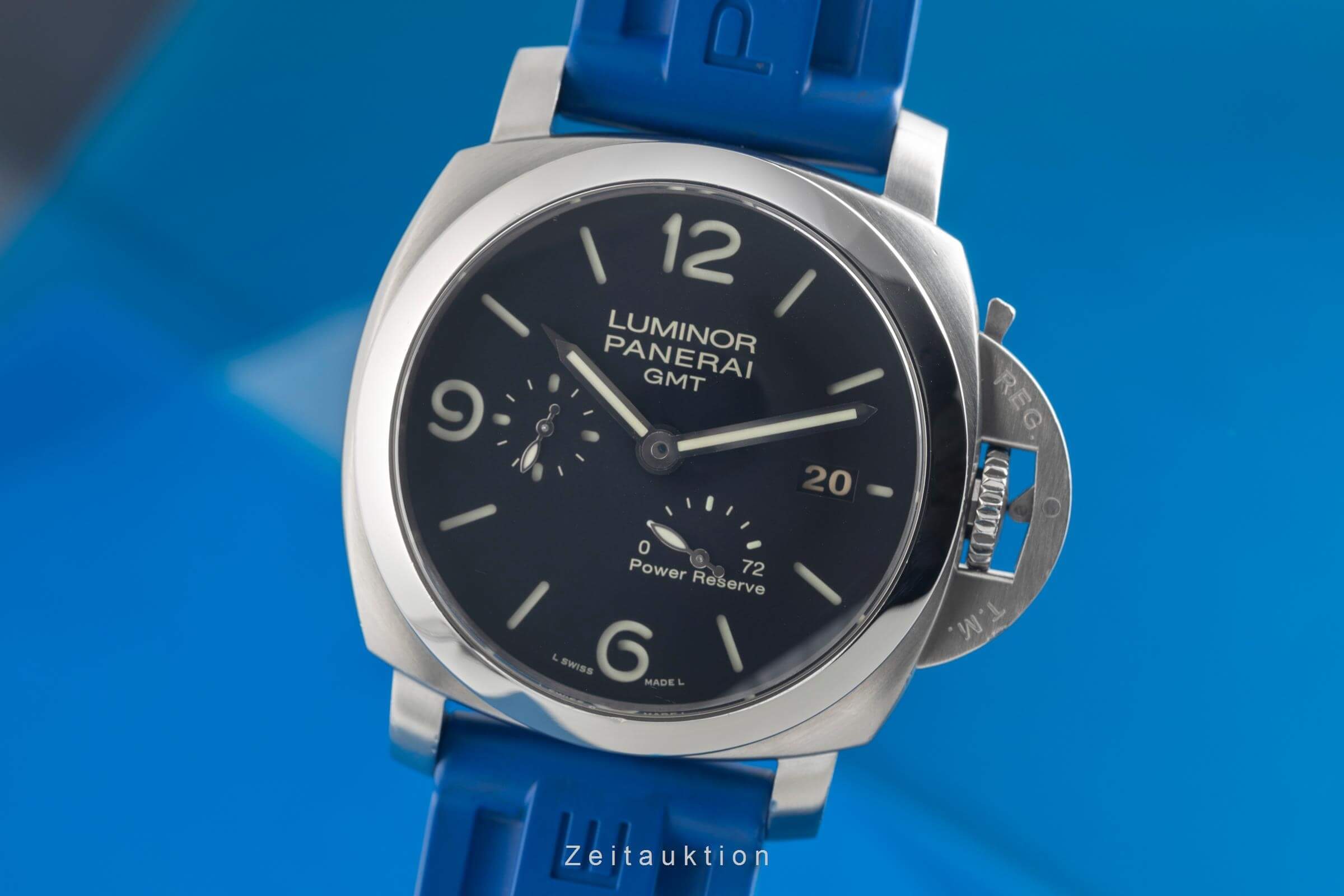 Panerai Luminor GMT acciaio automatismo orologio da uomo PAM00321 LP: 10800EUR  [2501365]