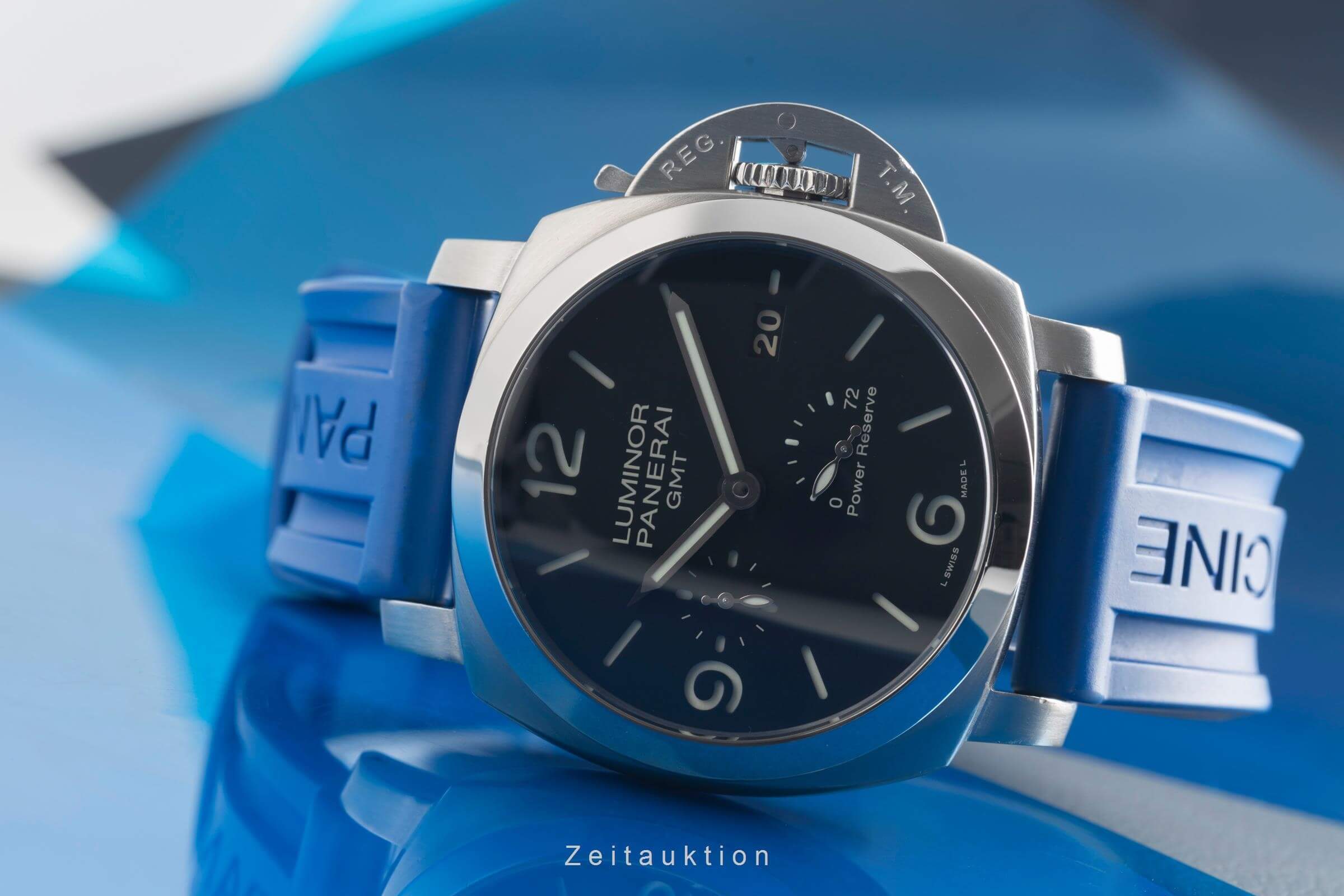 Panerai Luminor GMT acciaio automatismo orologio da uomo PAM00321 LP: 10800EUR  [2501365]