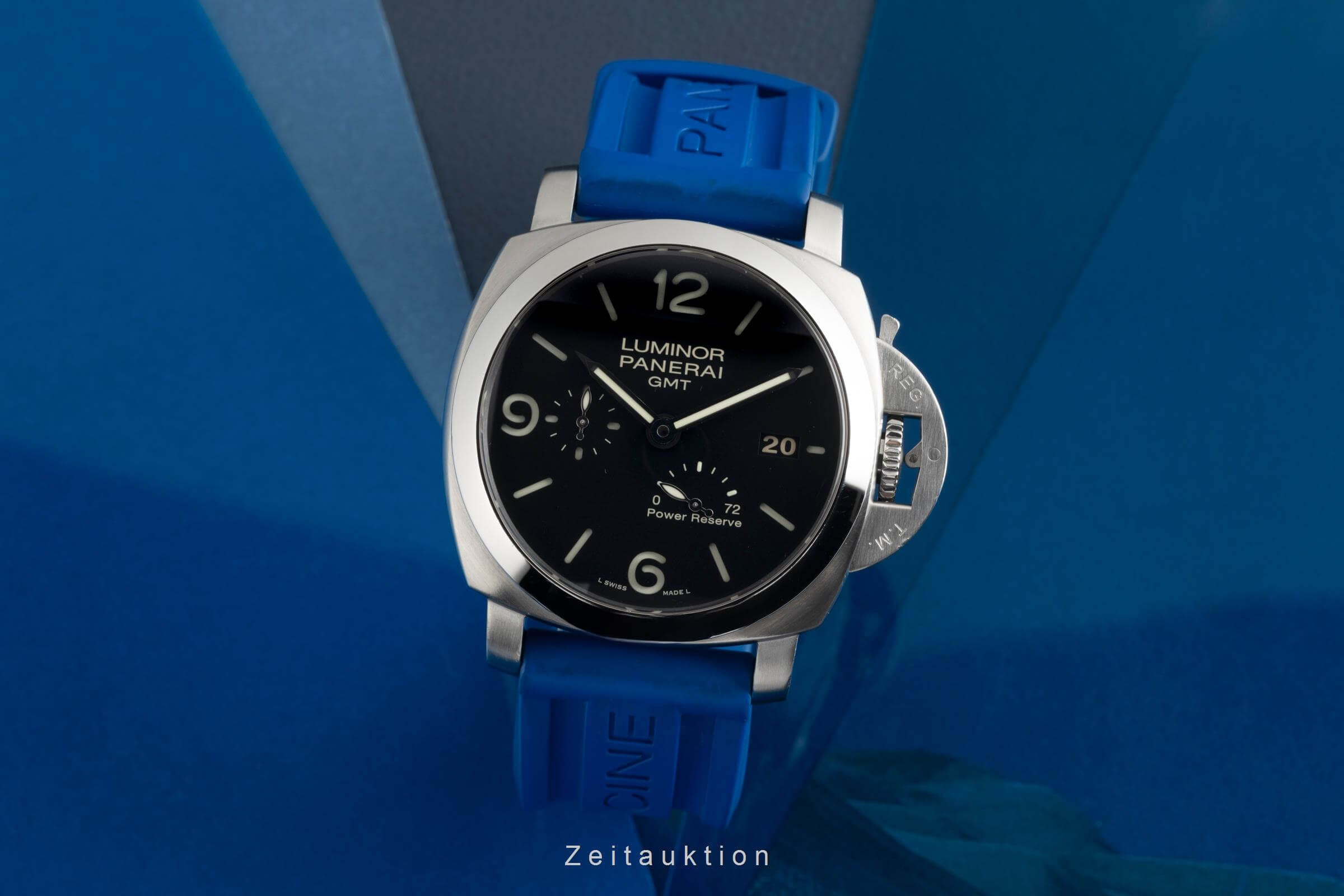 Panerai Luminor GMT acciaio automatismo orologio da uomo PAM00321 LP: 10800EUR  [2501365]