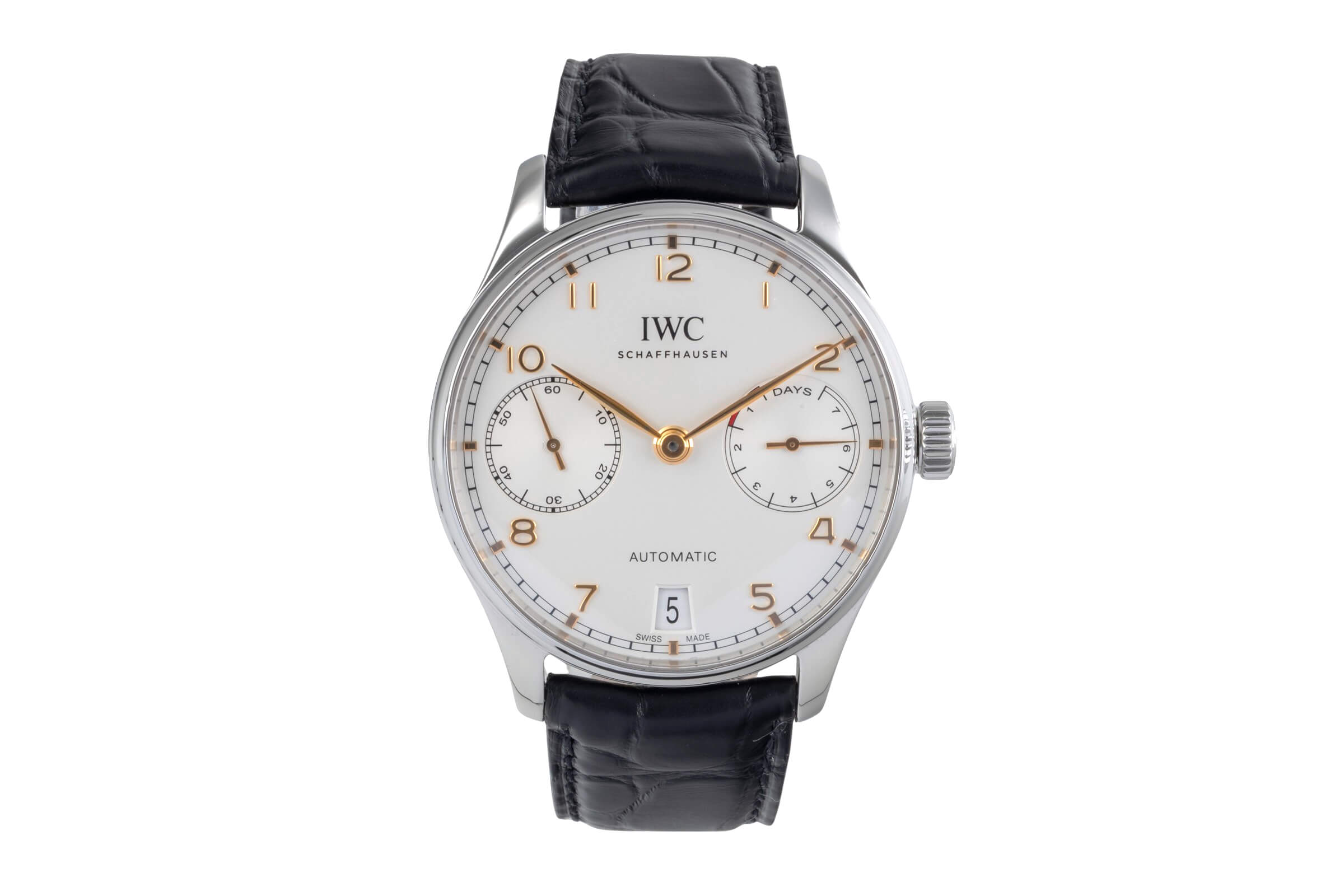 IWC Portugieser acciaio automatismo orologio da uomo IW500704 LP: 14000EUR  [2501367]