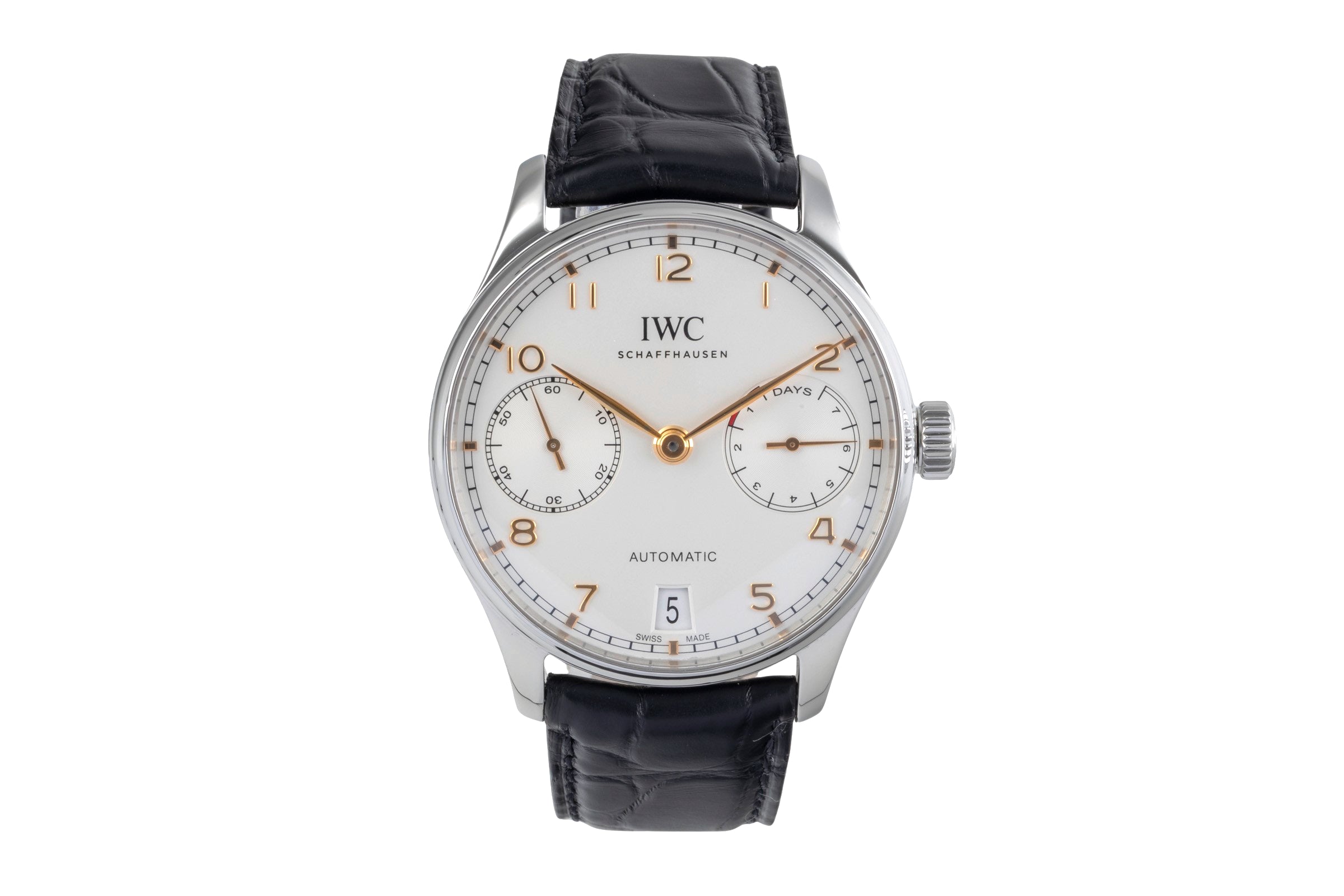 IWC Portugieser steel automatic men's watch IW500704 LP: 14000EUR  [2501367]