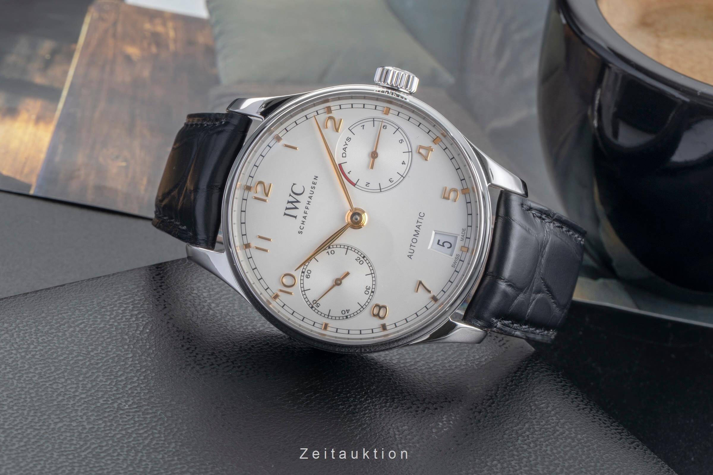 IWC Portugieser acciaio automatismo orologio da uomo IW500704 LP: 14000EUR  [2501367]