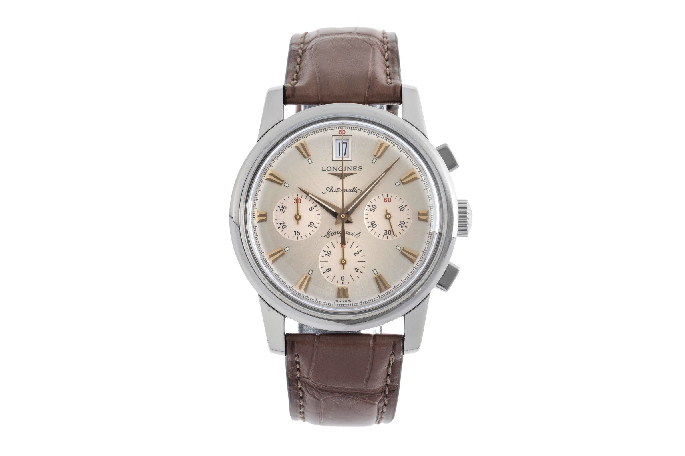 Longines Conquest cronógrafo acero automático reloj para caballeros L1.641.4  [2501371]