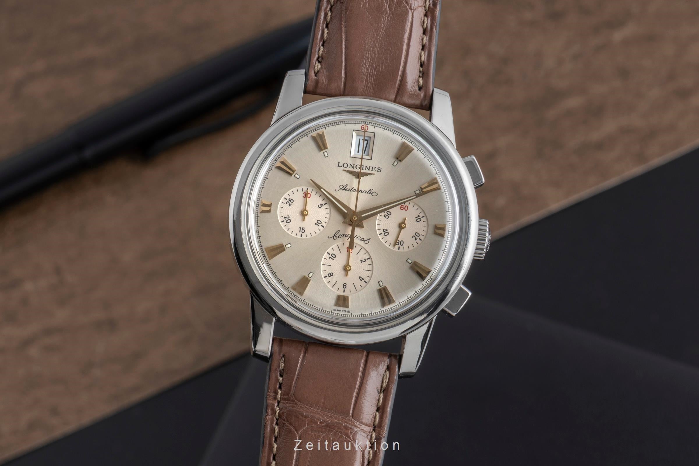 Longines Conquest cronógrafo acero automático reloj para caballeros L1.641.4  [2501371]