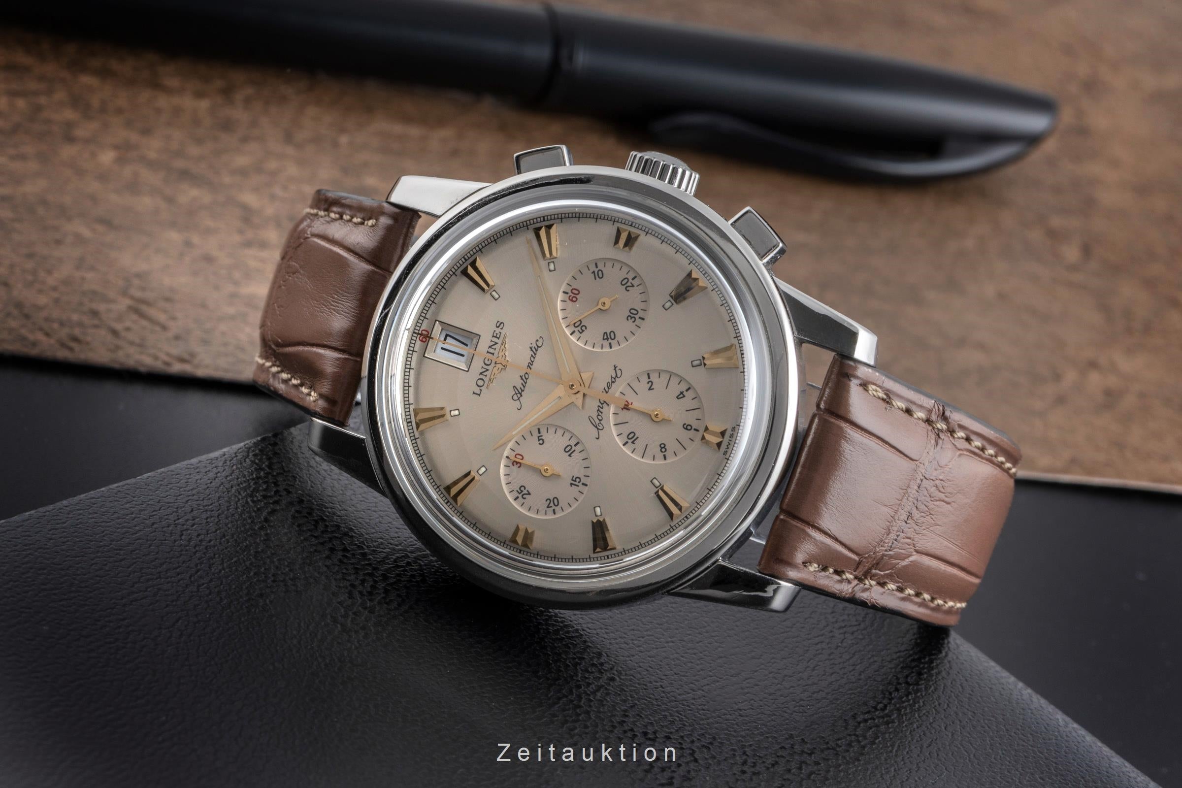Longines Conquest cronógrafo acero automático reloj para caballeros L1.641.4  [2501371]